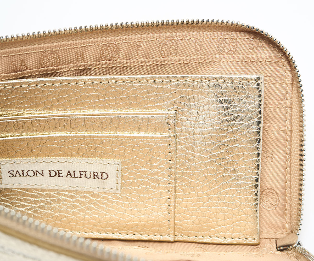 L字ファスナー 長財布 SAロゴ入り 1820-sa