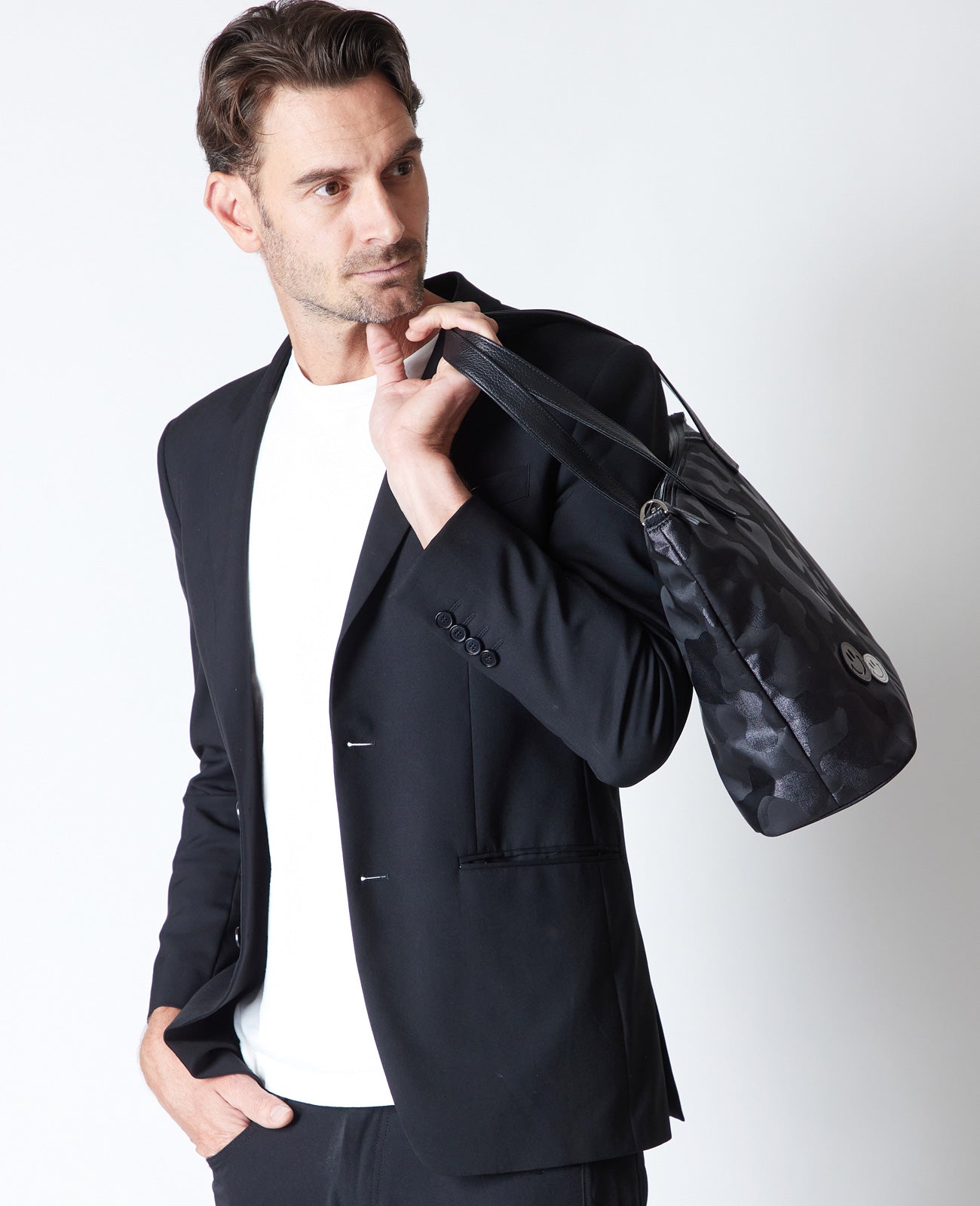 スマイル グリッターカモフラ フランチェスカ トートバッグ 1623