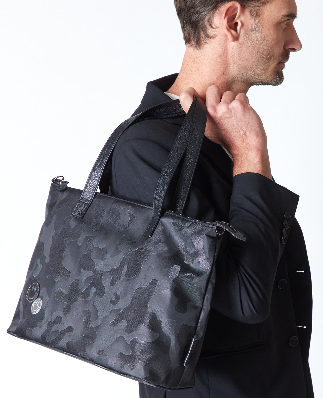 スマイル グリッターカモフラ フランチェスカ トートバッグ 1623