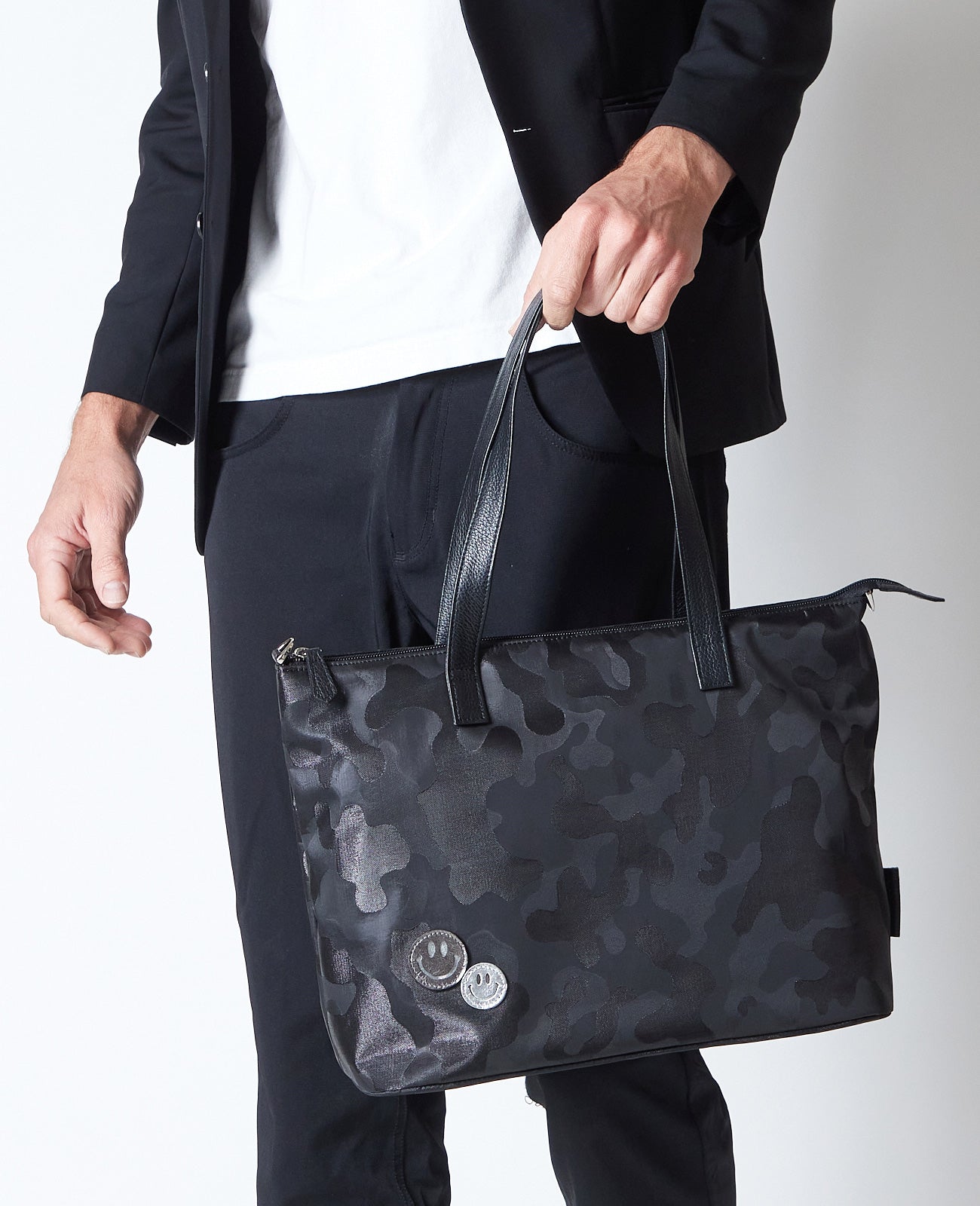 スマイル グリッターカモフラ フランチェスカ トートバッグ 1623