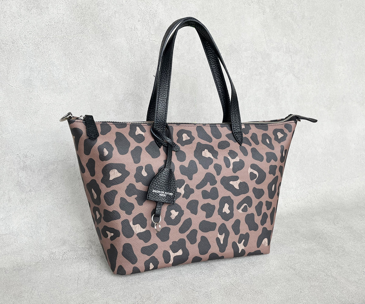 サックドプロムナード ZIP付き トートバッグ PMサイズ ヴィーガン素材ver. 1825-leo