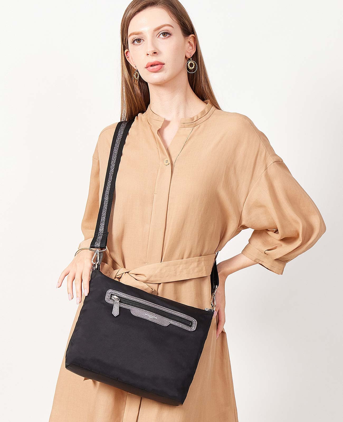 ホリゾンタルポシェット Mサイズ リュクスナイロンVer. 1413-lny