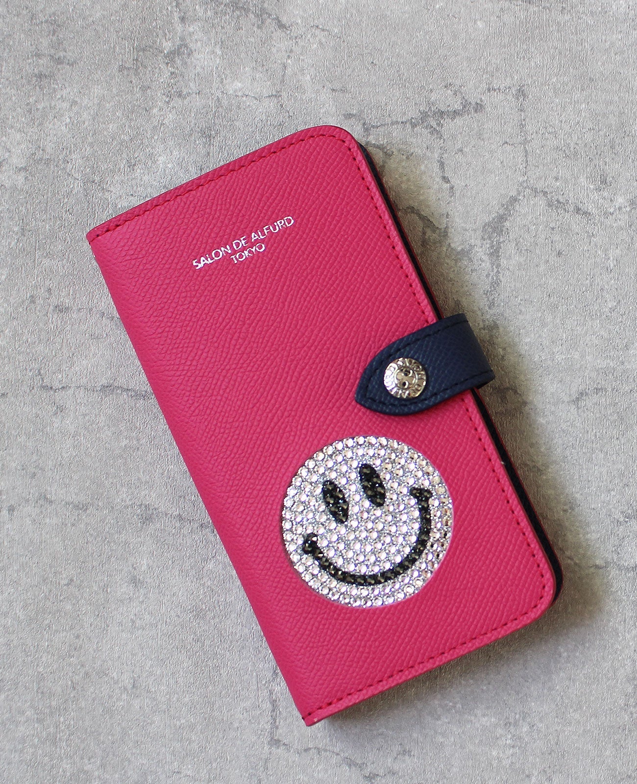 スマイル 手帳型 専用スマホケースMサイズ ボックスカーフVer. <iPhone12,iphone12Pro,iphone13,iPhone13Pro,iPhone15,iPhone15Pro,iphone16,iphone16pro> 1769s-bx
