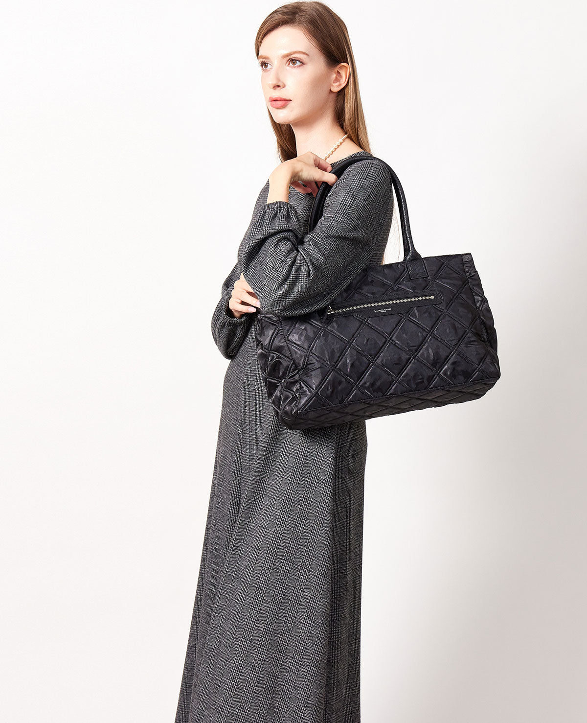 スマイル カモフラ キルティング ボストンバッグ 1787