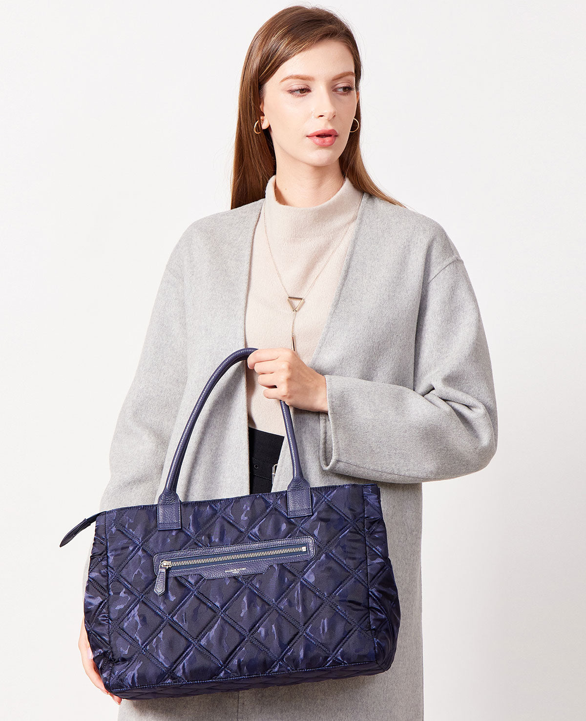 スマイル カモフラ キルティング ボストンバッグ 1787