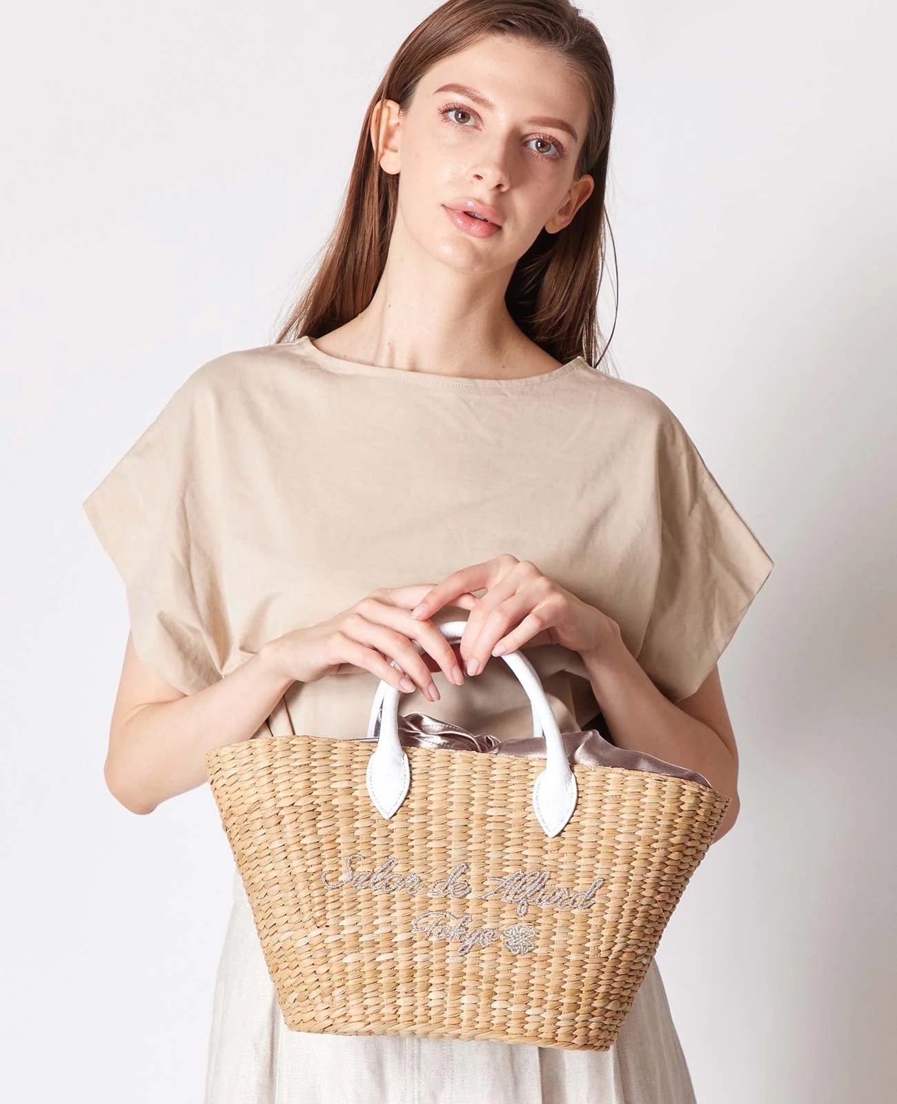 かごトートバッグ クローバーロゴ 1803