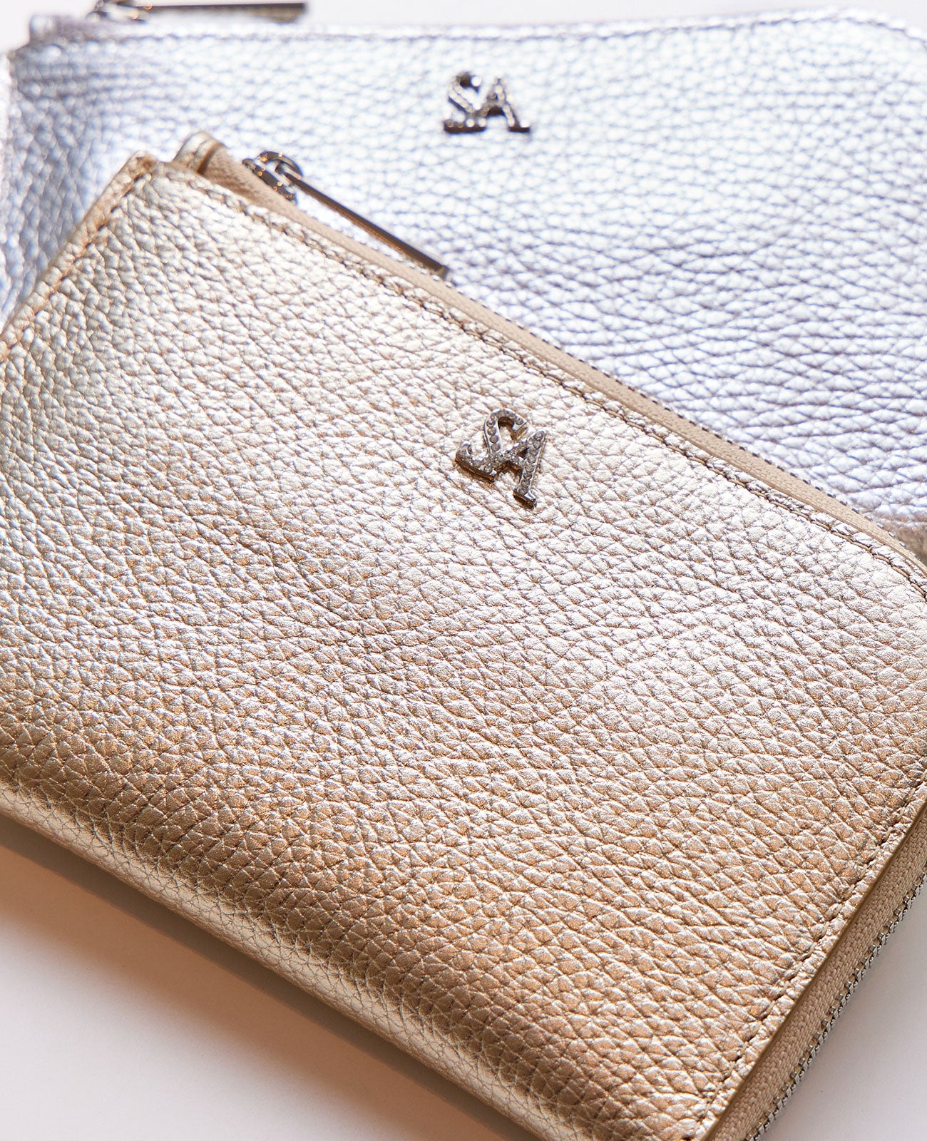 L字ファスナー ミニ財布 SAロゴ入り 1819-sa