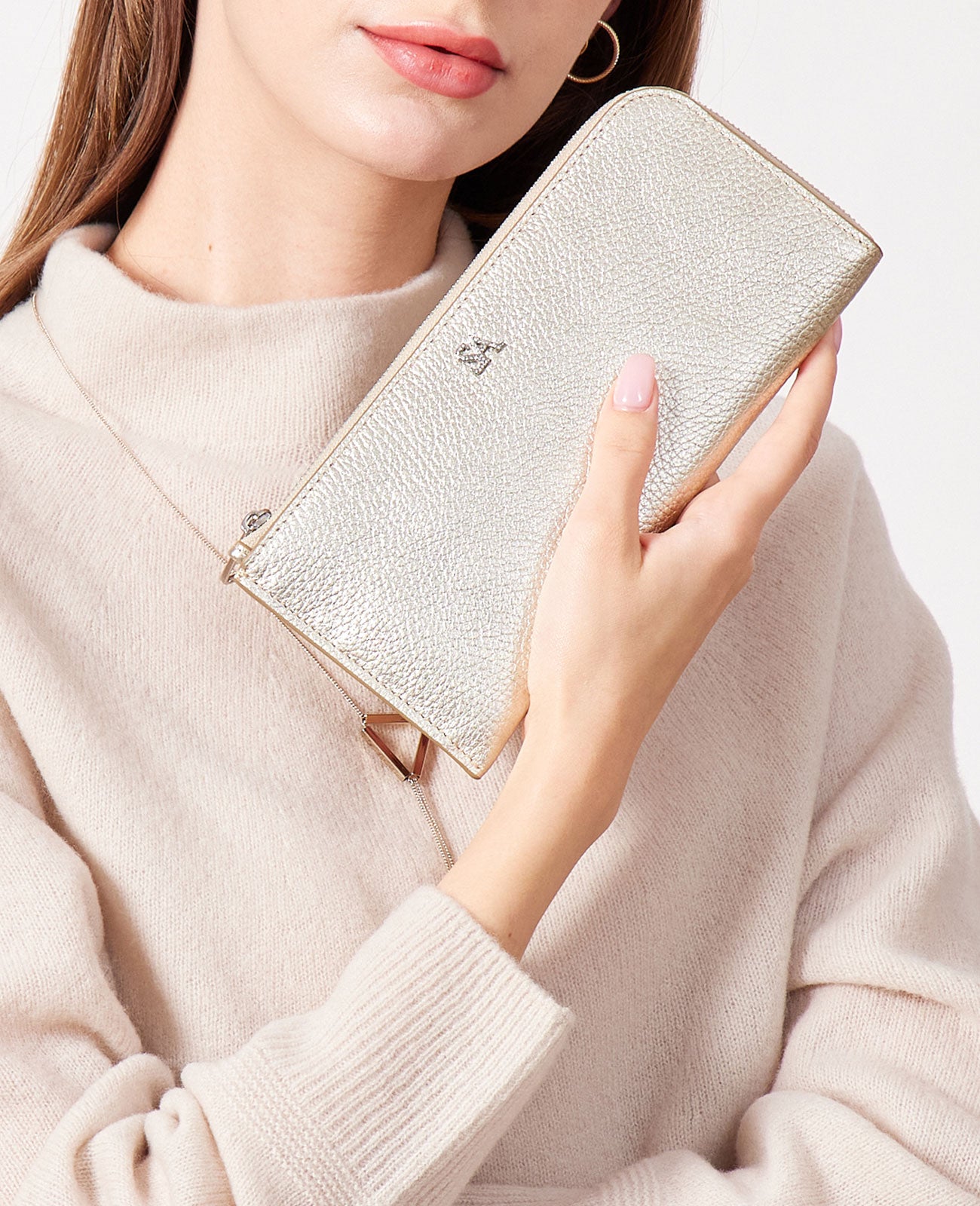 L字ファスナー 長財布 SAロゴ入り 1820-sa