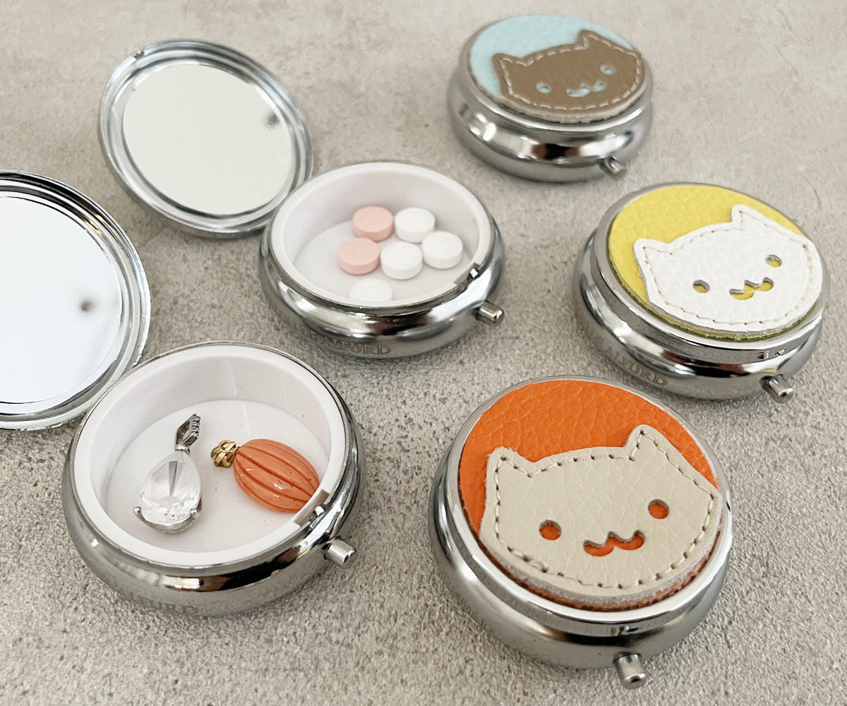 毎日使いたくなる猫デザインのマルチケースはサプリメントやお薬のケースとして