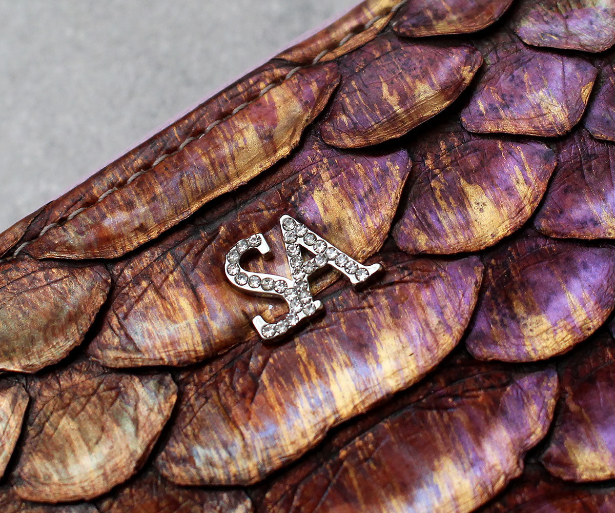 アンジェリーナ長財布 パイソンレザー SAロゴ 1900