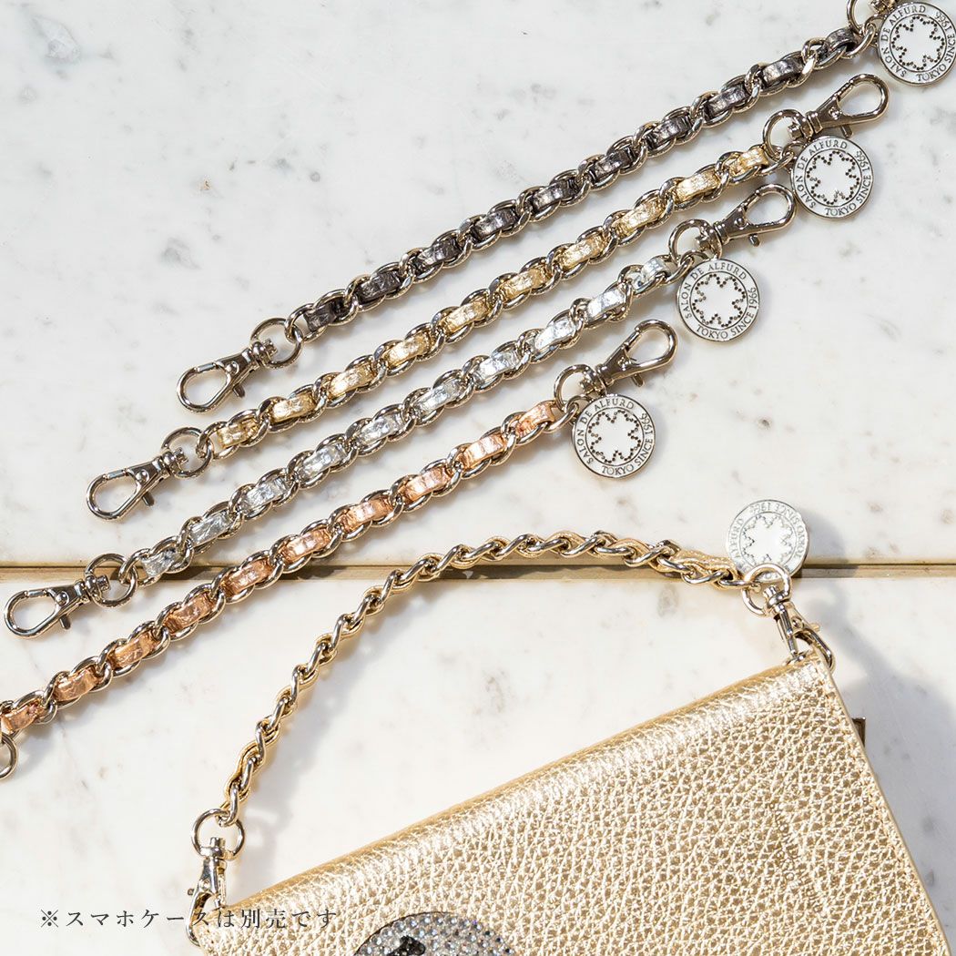 レザー ショートチェーン クローバー付 1537