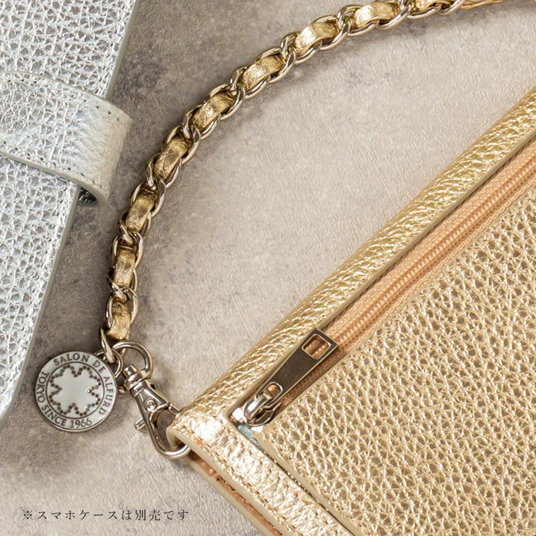 レザー ショートチェーン クローバー付 1537