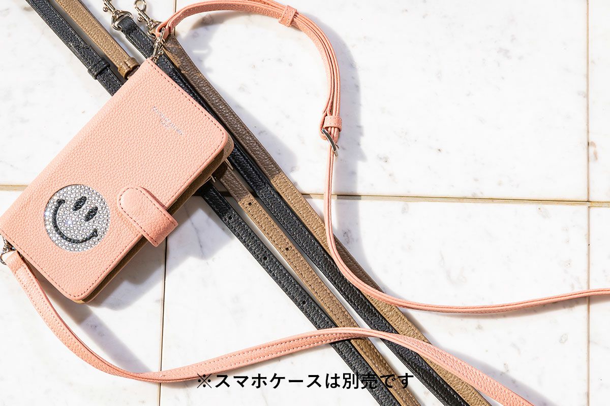 レザーショルダーストラップ アジャスター付 スペインカーフレザーVer. スマホショルダー 1560-sc