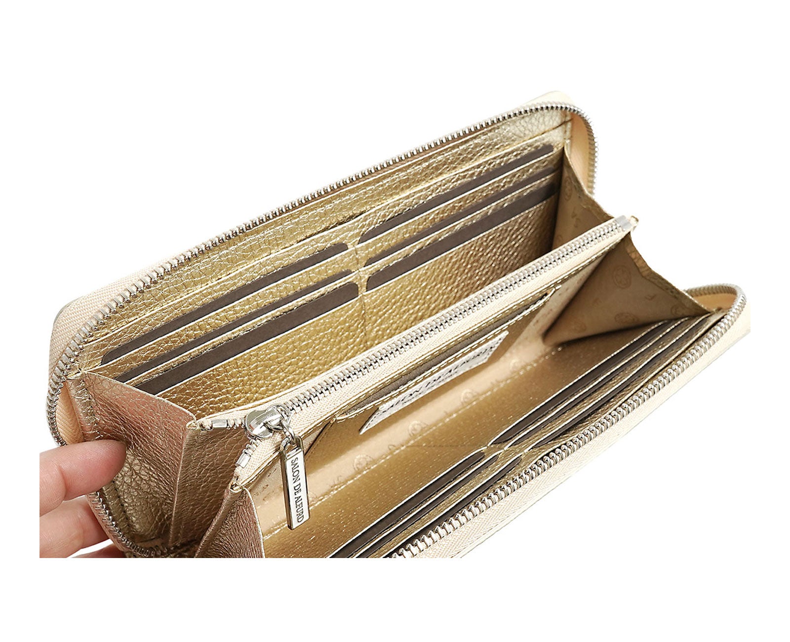 スマイル ラウンドファスナー長財布 0711-sw