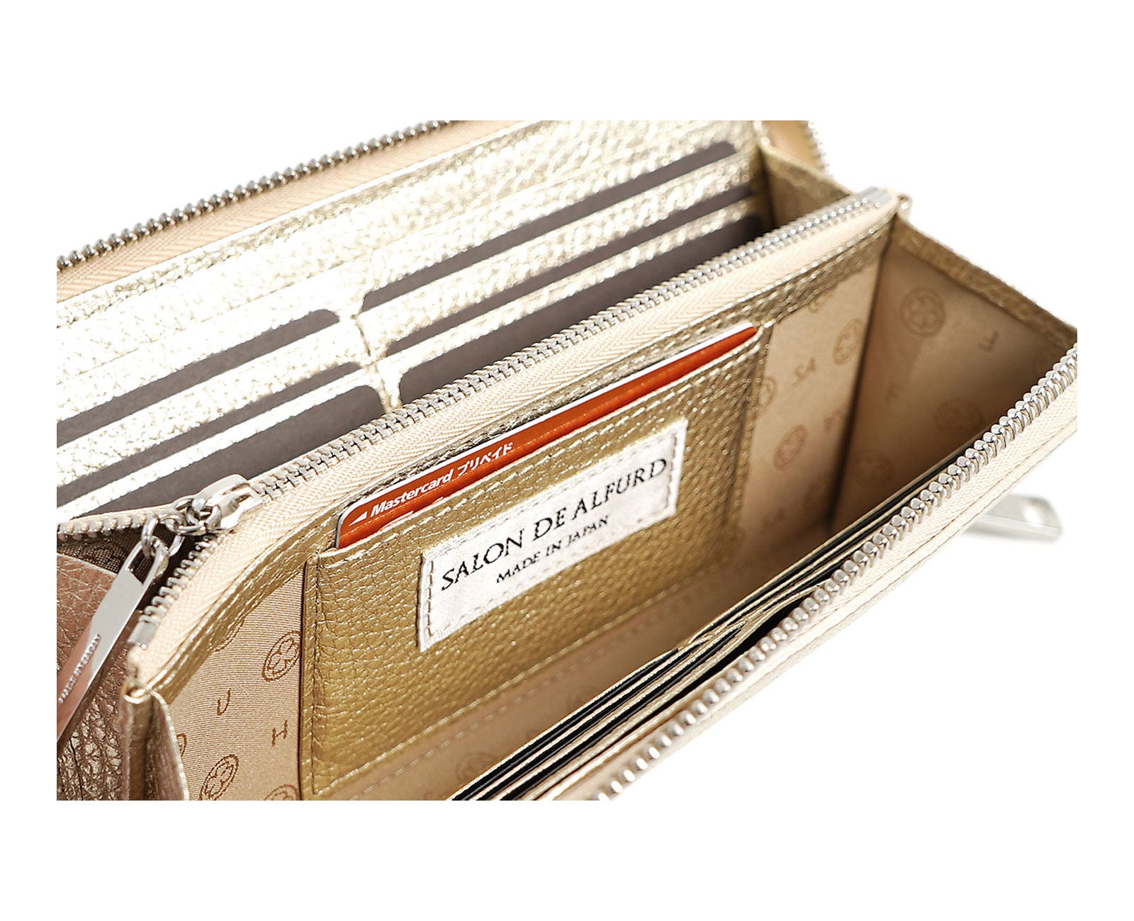 スマイル ラウンドファスナー長財布 0711-sw