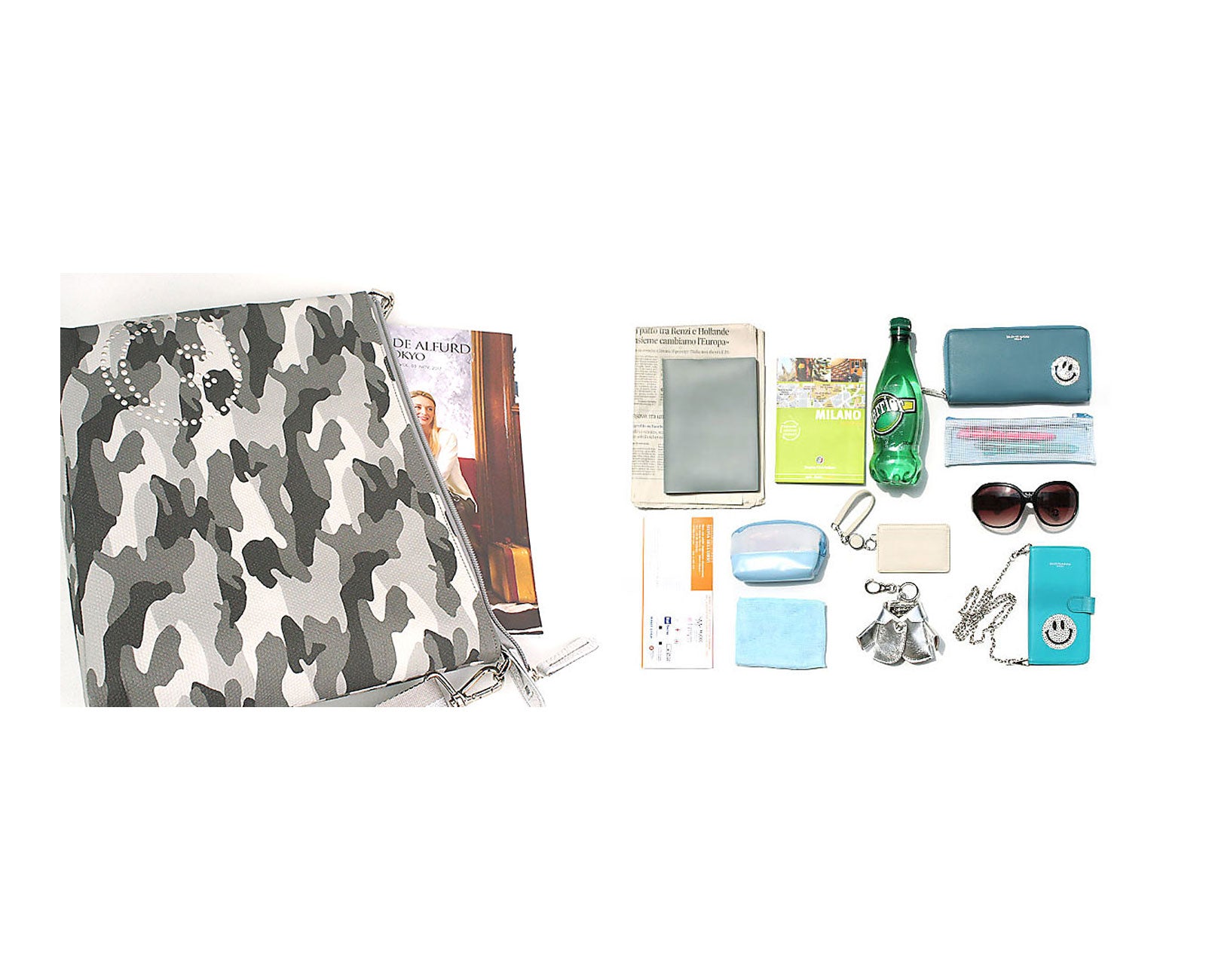 スマイル ホリゾンタルポシェット Mサイズ PVCカモフラVer. 1331-cam