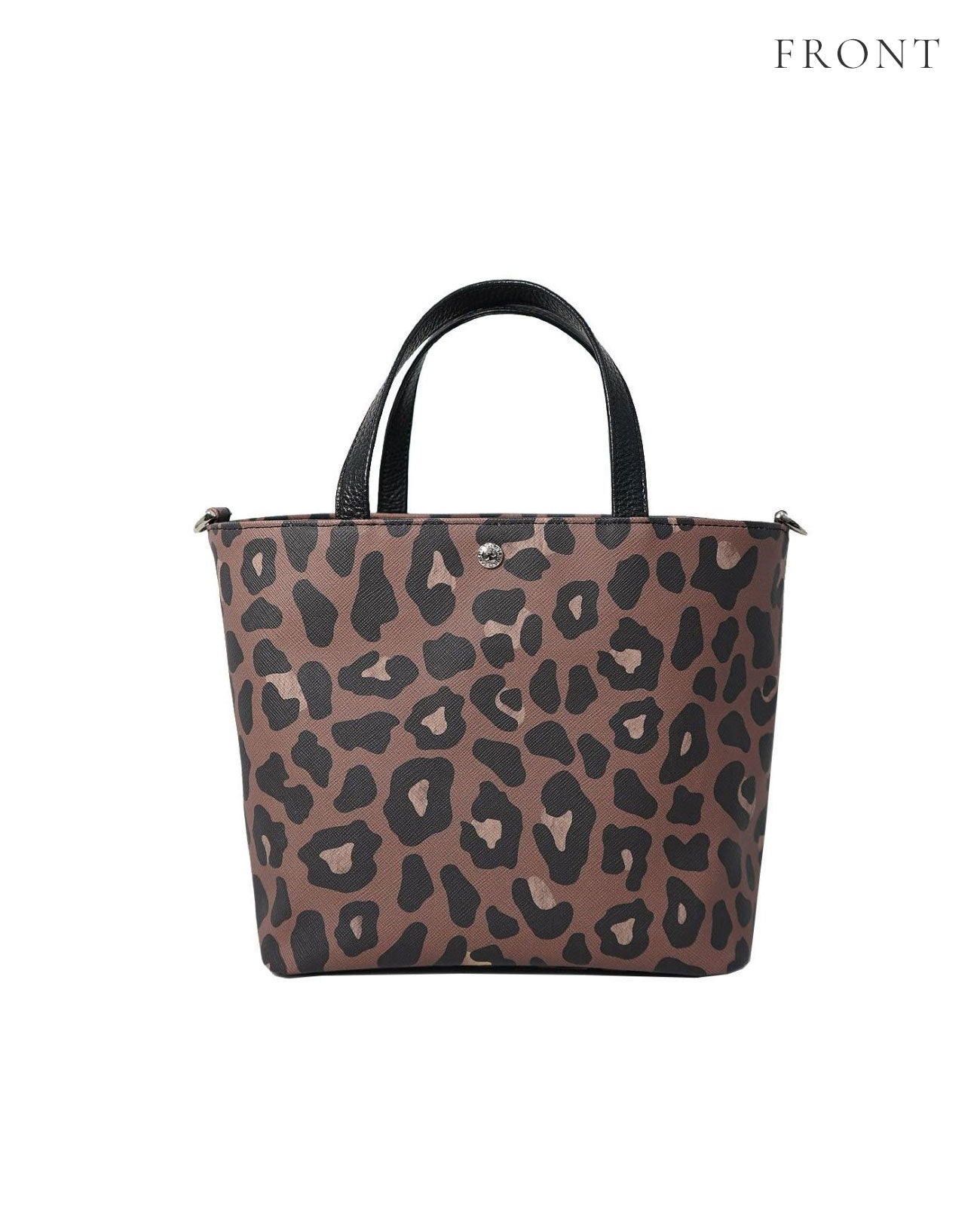 サックドプロムナード レオパード柄 ヴィーガンレザー トートバッグ SSサイズ 1599-leo