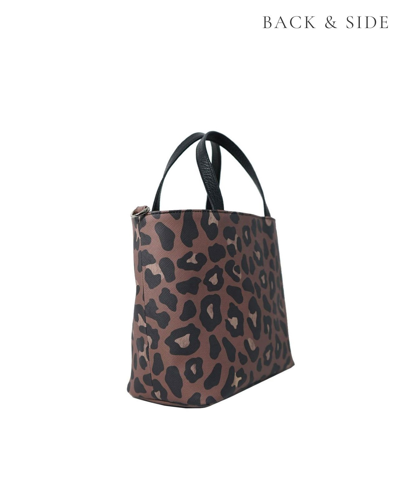 サックドプロムナード レオパード柄 ヴィーガンレザー トートバッグ SSサイズ 1599-leo