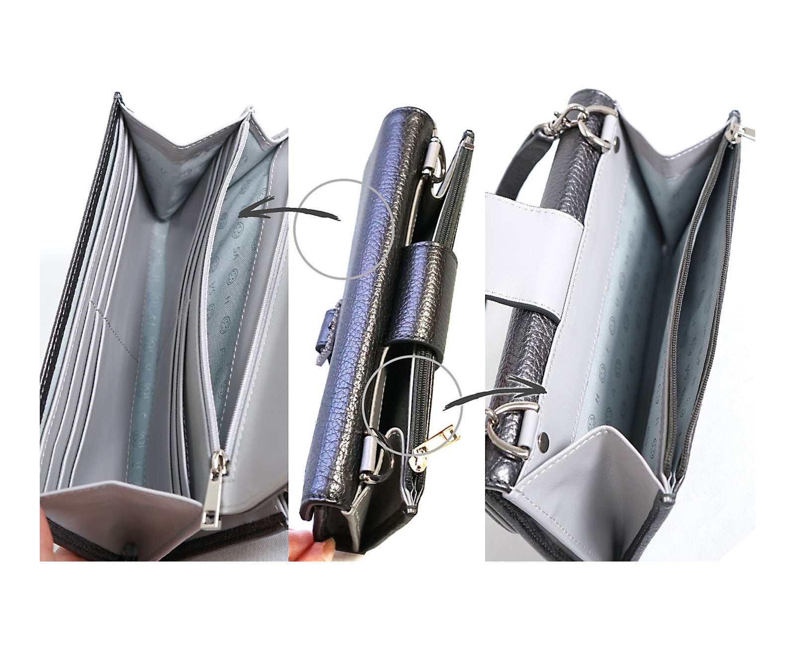 ルクーチェ 3WAY お財布ポシェット 1627