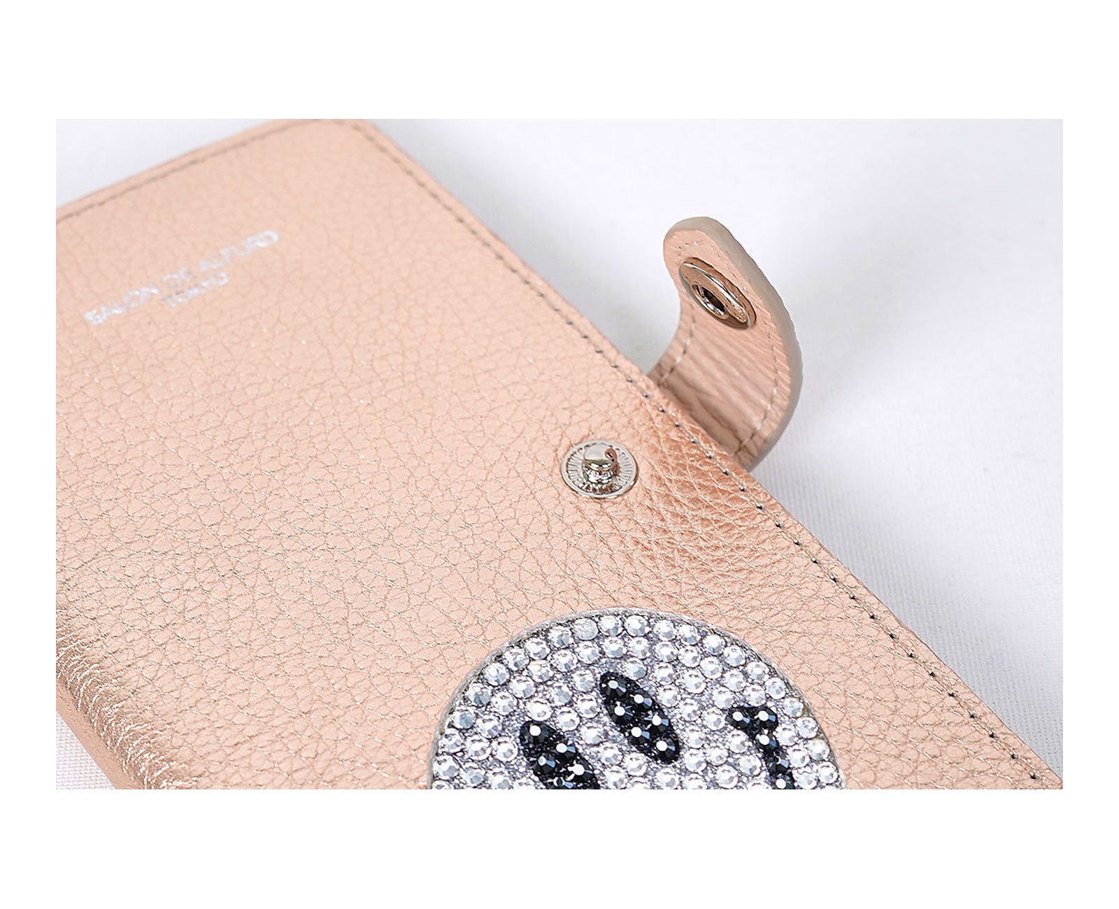 スマイル 多機種対応 手帳型スマホケース 1683