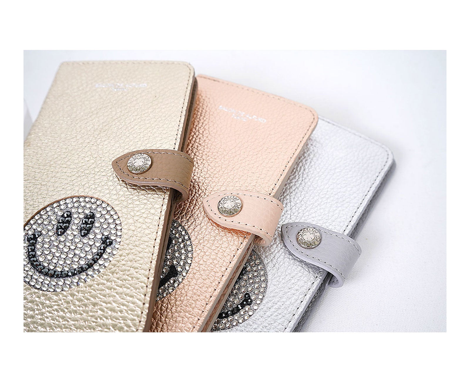 スマイル 多機種対応 手帳型スマホケース 1683