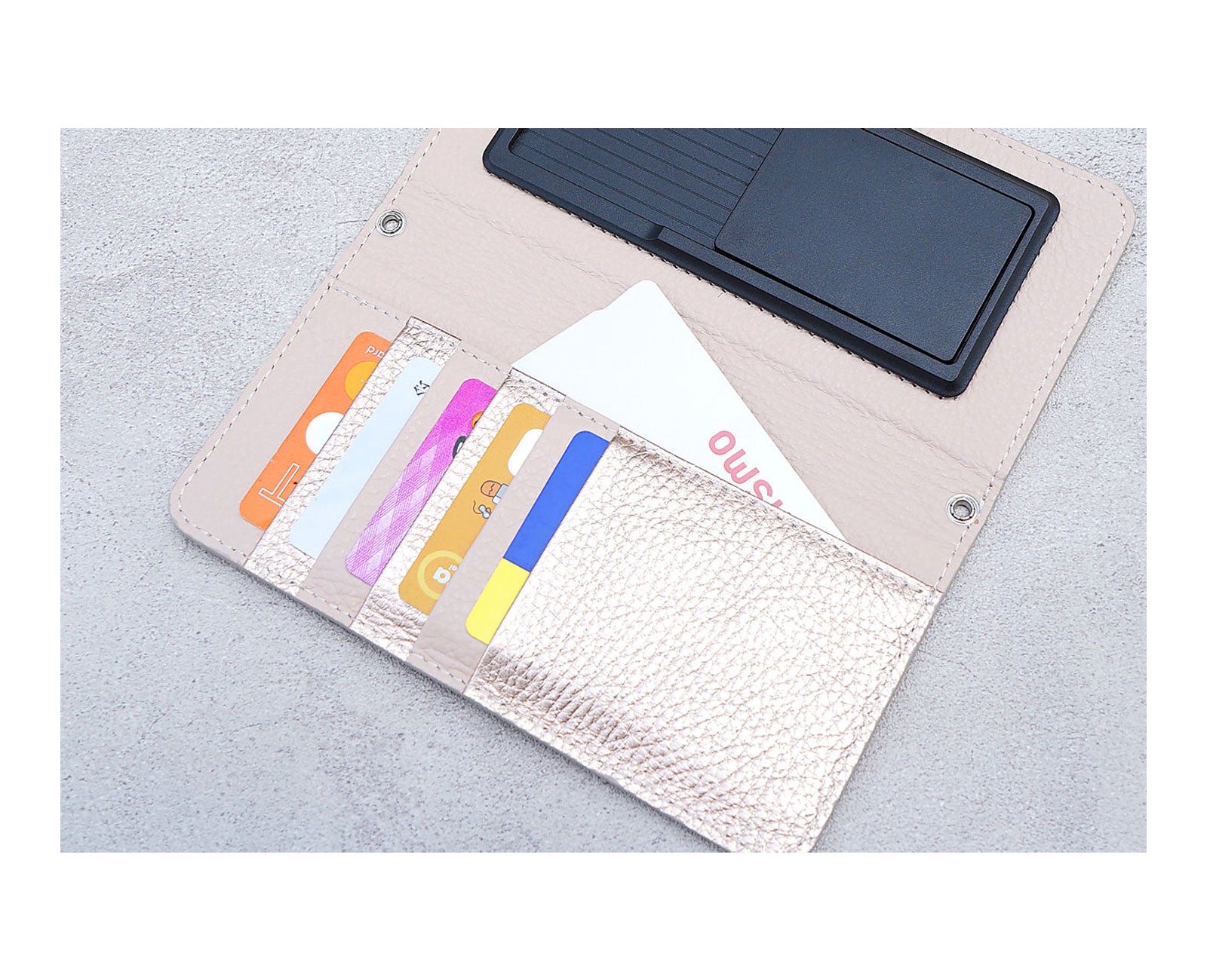 スマイル 多機種対応 手帳型スマホケース 1683