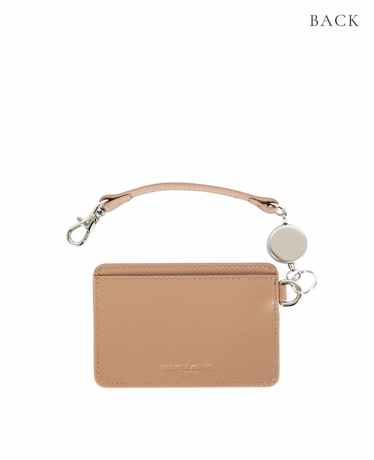 スマイルパンチング リール付きパスケース 1703