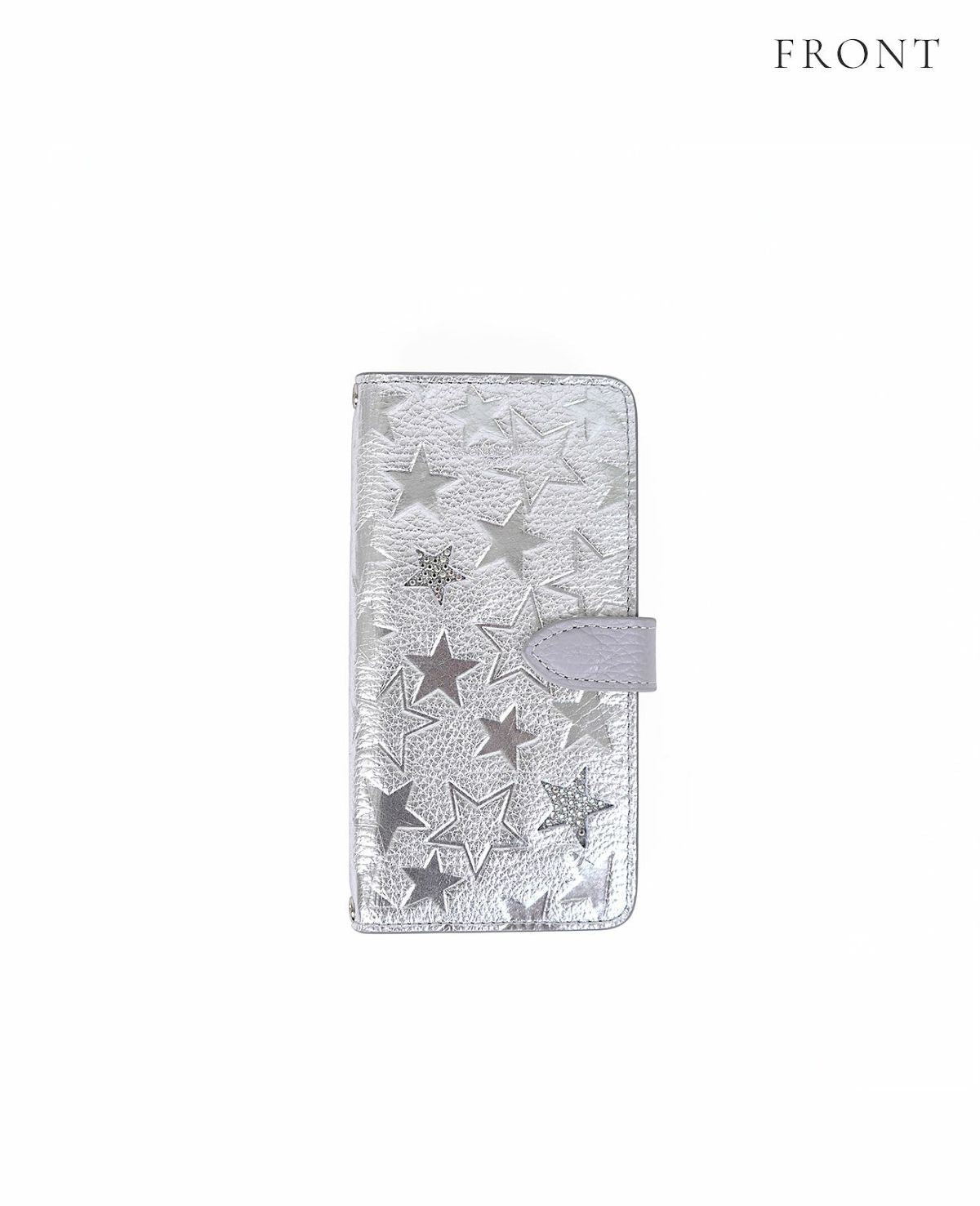 クリスタル付き スター 多機種対応スマホケース 1704