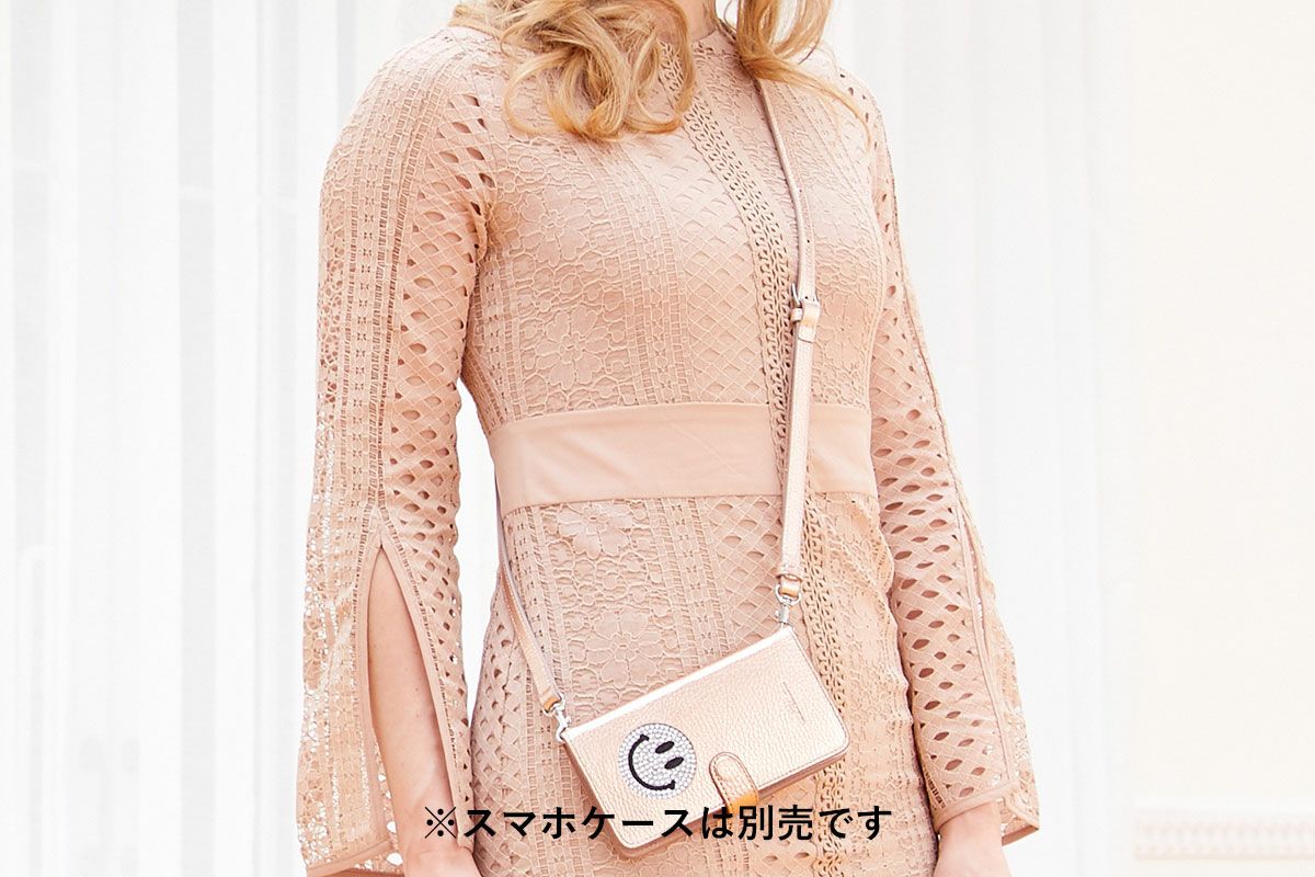 レザーショルダーストラップ アジャスター付 イタリアンシュリンク型押しレザーレザーVer. スマホショルダー 1560