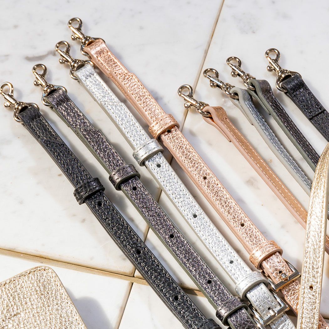 レザーショルダーストラップ アジャスター付 イタリアンシュリンク型押しレザーレザーVer. スマホショルダー 1560