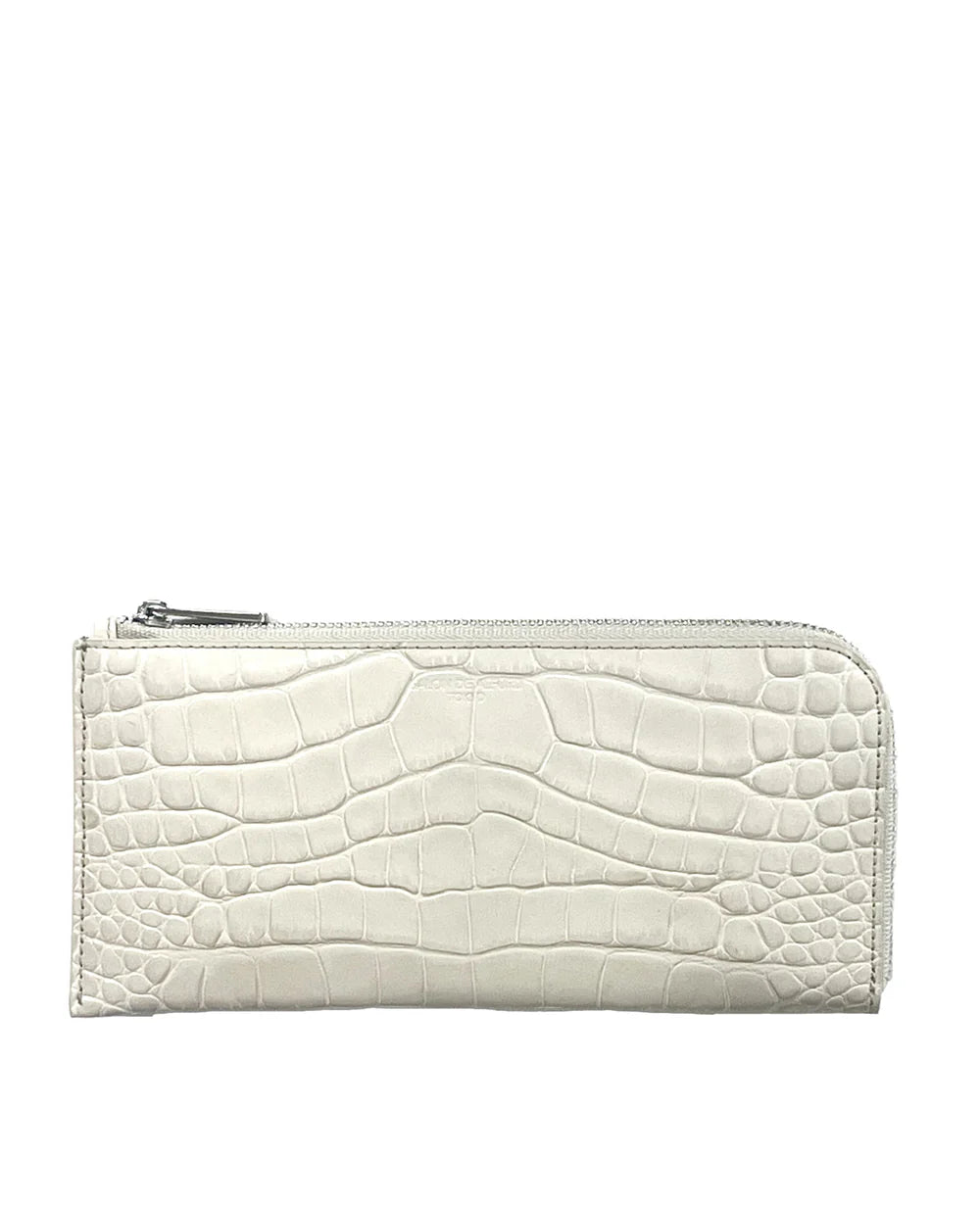 10%OFF [OUTLET]  キャリー L字長財布 イタリアンクロコ型押しレザーVer.1572-02