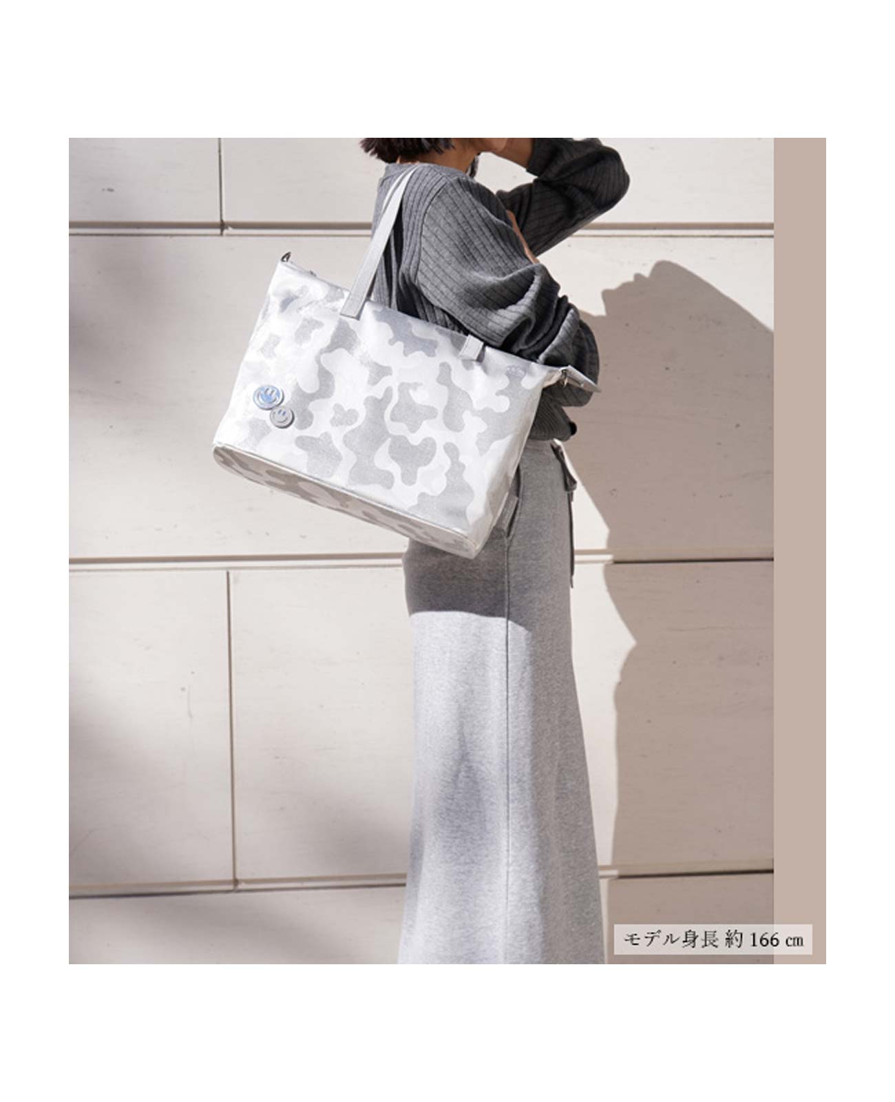 20％OFF  [OUTLET] スマイル グリッターカモフラ フランチェスカ トートバッグ 1623-02