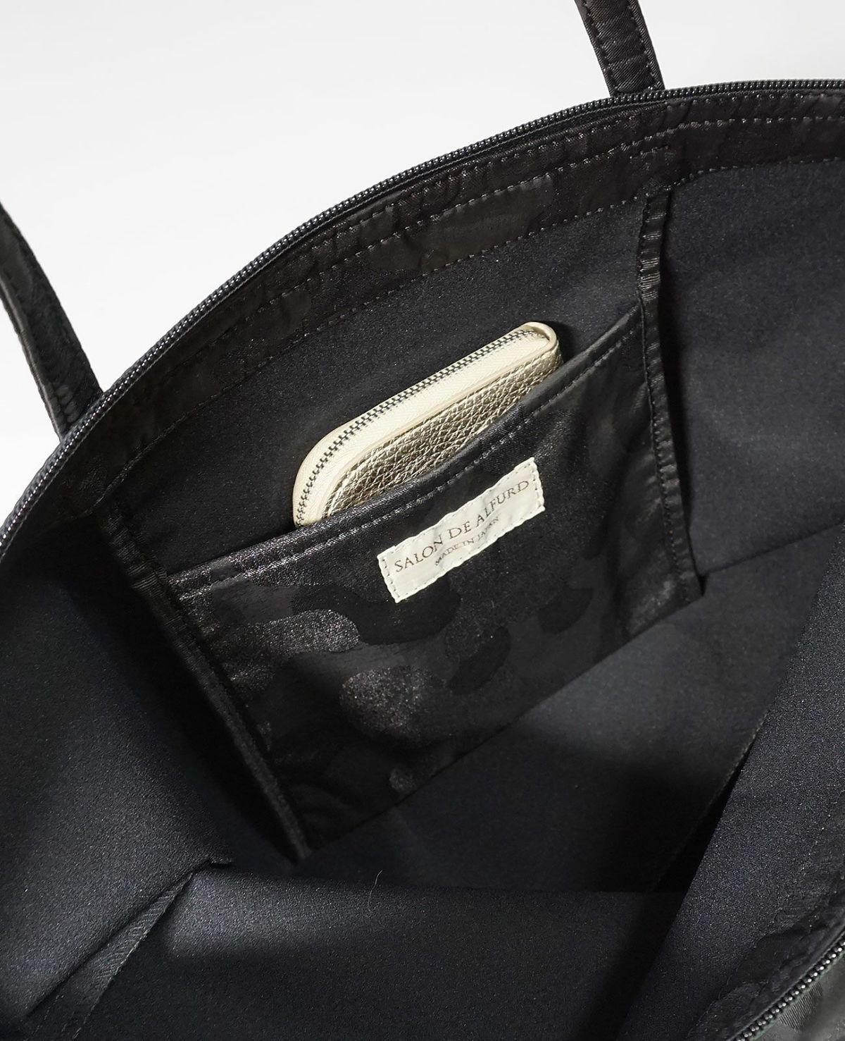 20%off [OUTLET] 1689-02 マルシェ・ド・サック ZIP付き ショッピングエコバッグ Mサイズ グリッターカモフラVer.