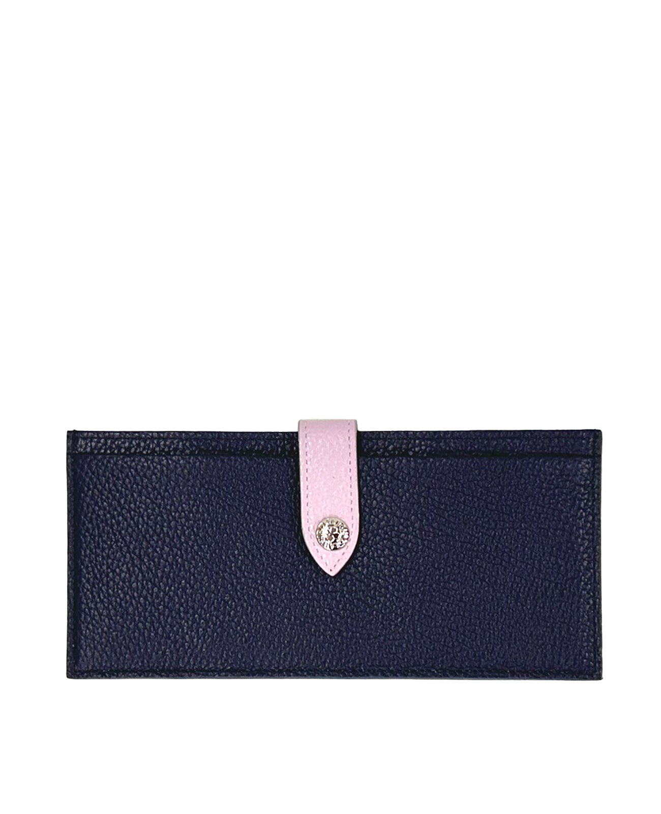 カラー：シュリンク型押しネイビー×ラベンダー