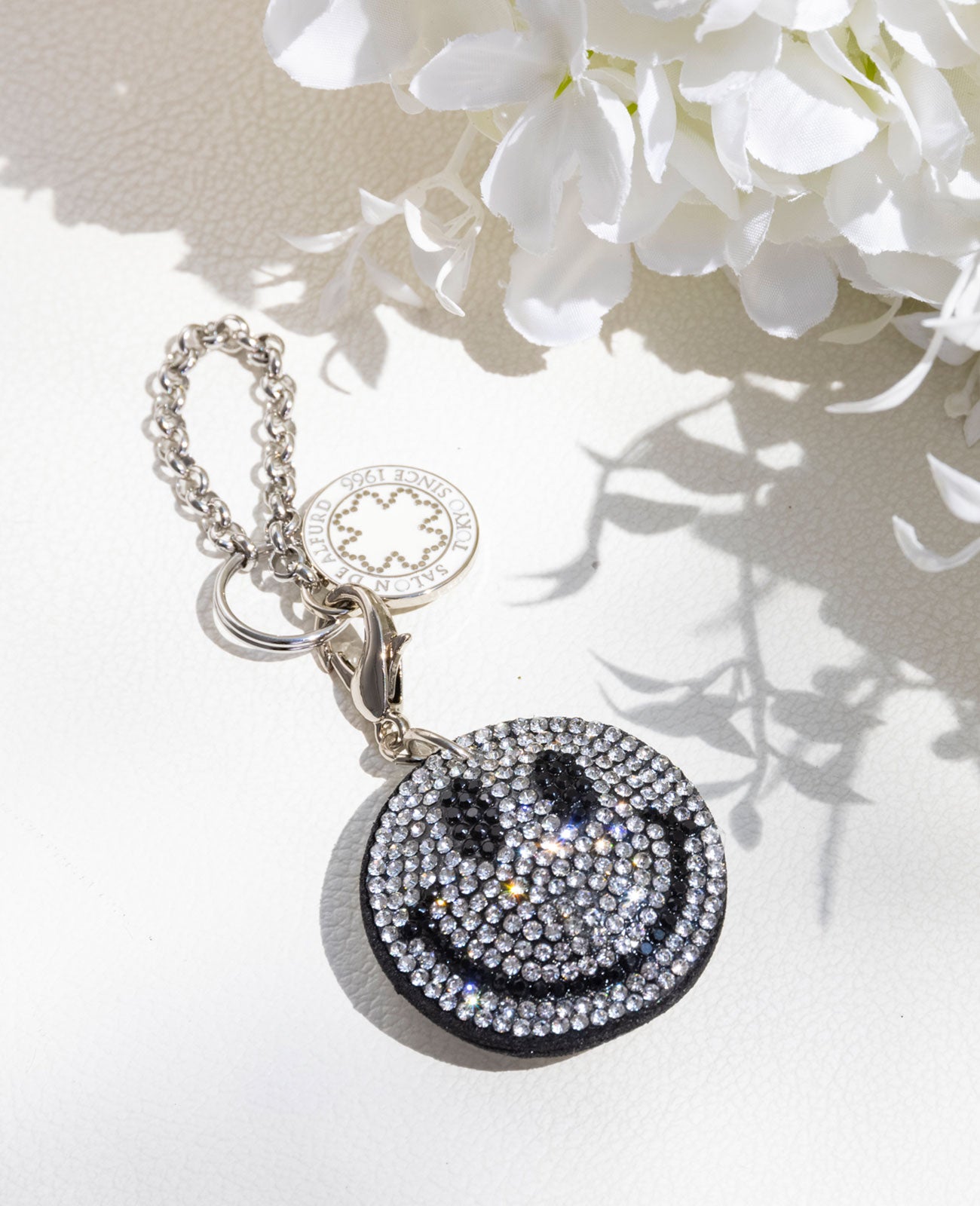 スマイル バッグチャーム  ラインストーン（クリスタル） ミニサイズ 1737