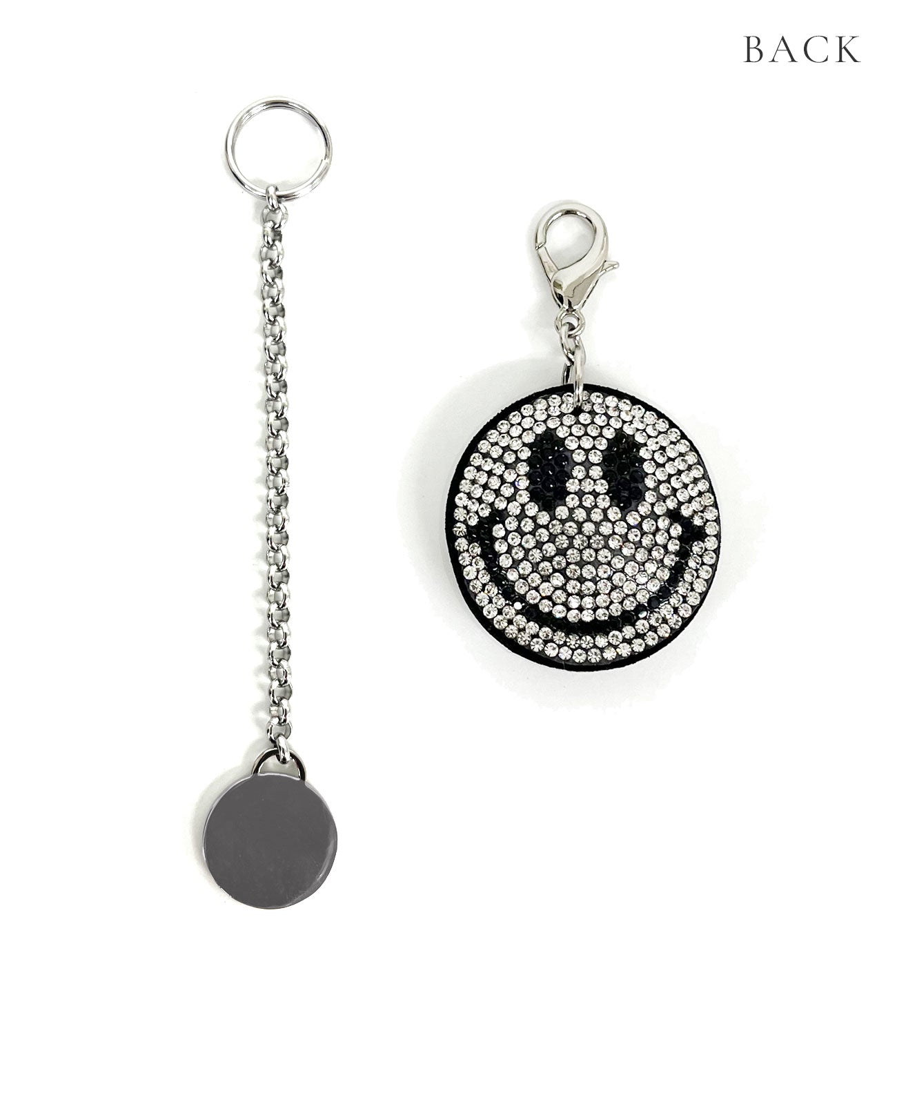 スマイル バッグチャーム  ラインストーン（クリスタル） ミニサイズ 1737