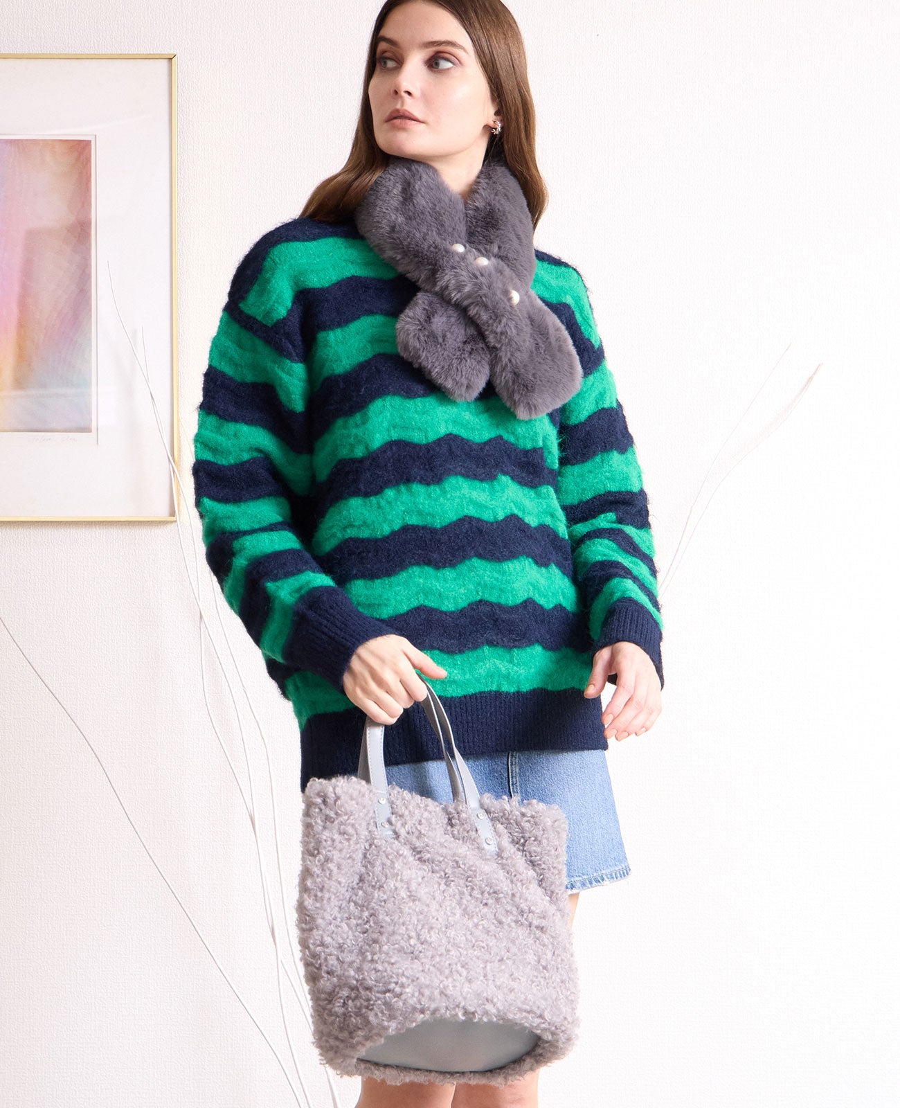 モデル着用カラー：グレイ※バッグは別売です