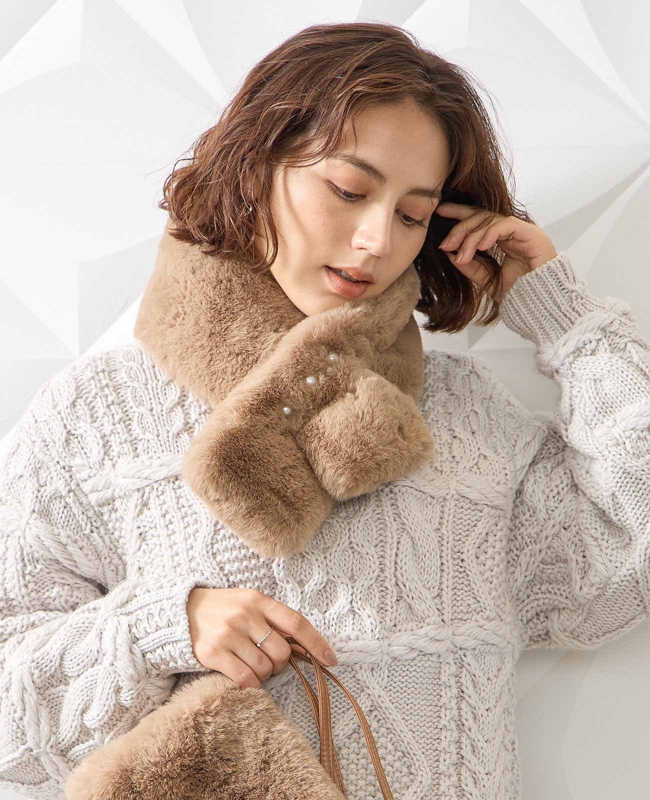 モデル着用カラー：モカ※バッグは別売です