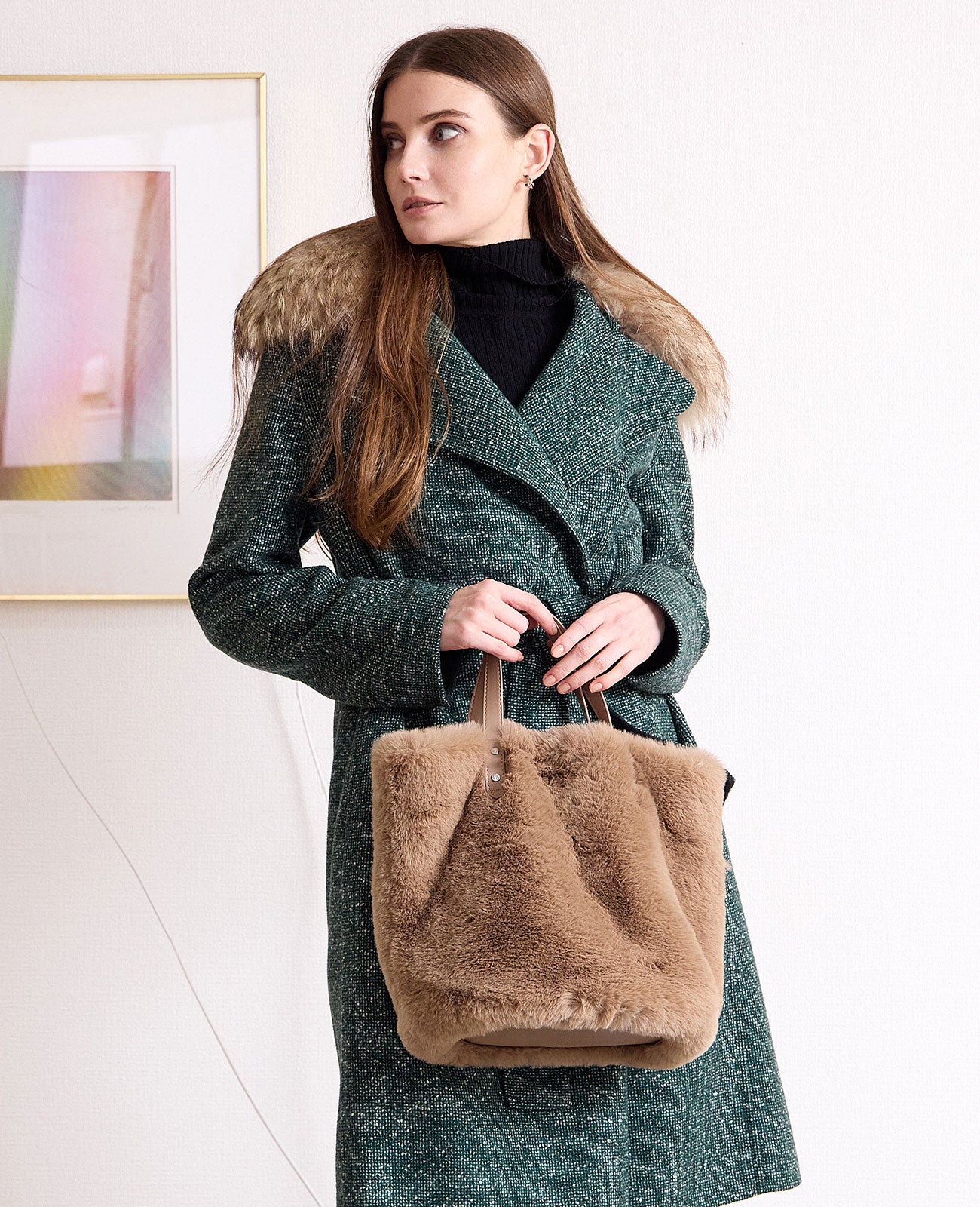 モデル着用カラー：モカ（レッキス風）