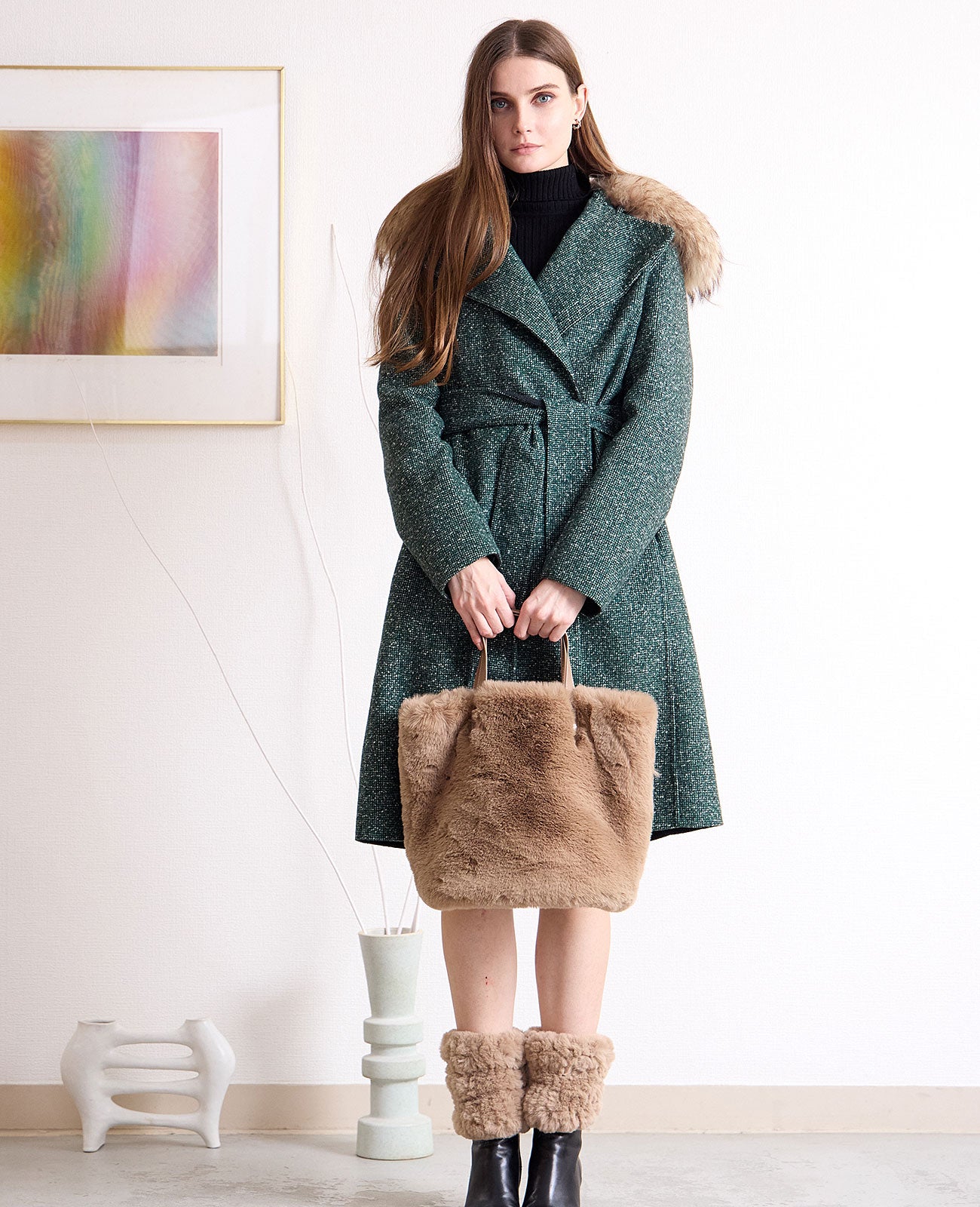 モデル着用カラー：モカ（レッキス風）