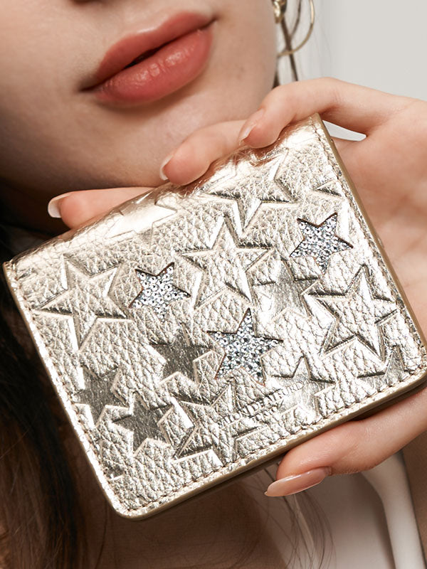 1760-star スター二つ折り財布