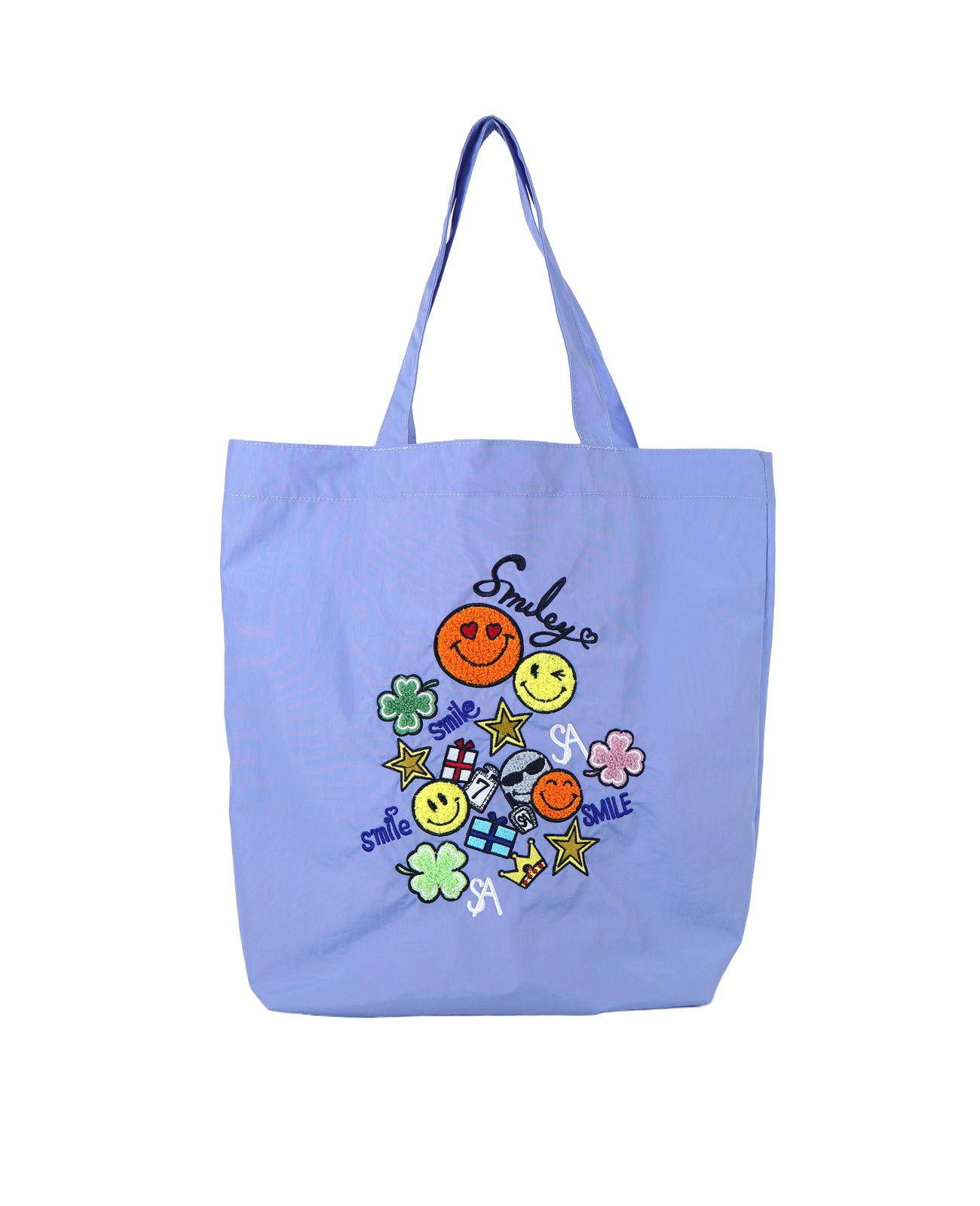 スマイリークローバー刺繍エコバッグ 1807