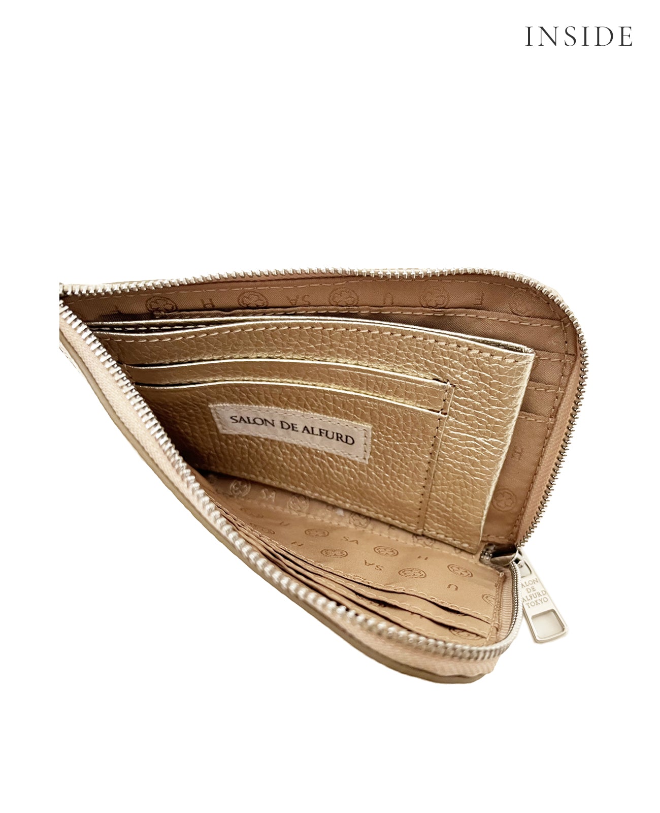 サロンドアルファード L字ファスナー ミニ財布 1819