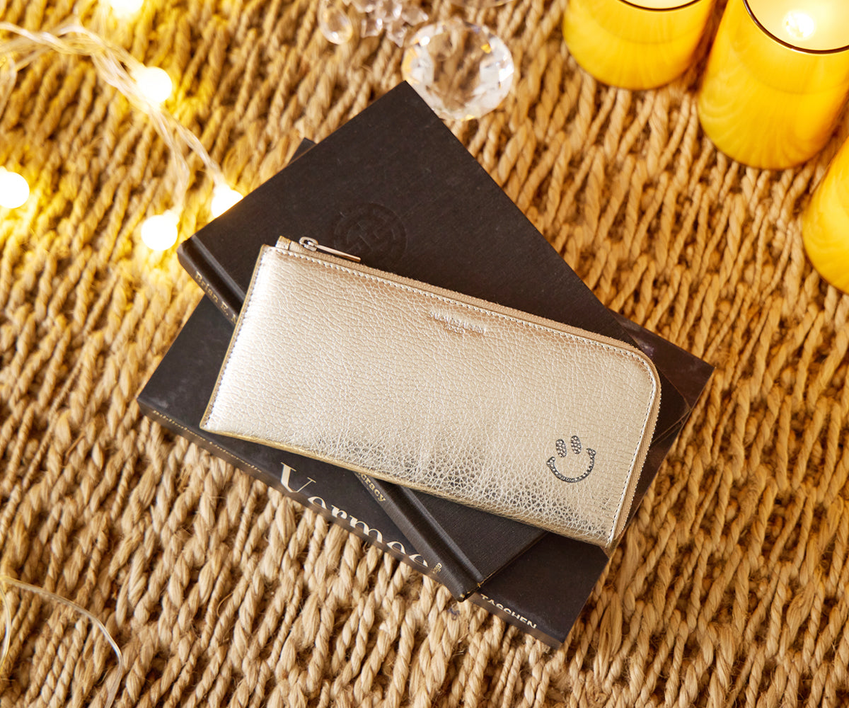 スマイル  L字ファスナー ミニ財布 1819-s