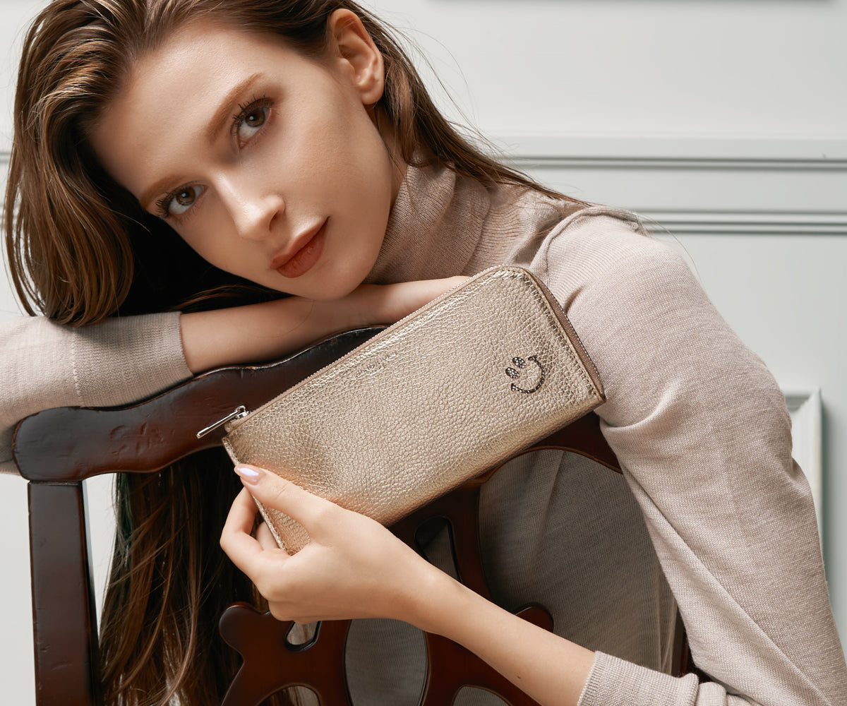 サロンドアルファード L字ファスナー 長財布 1820-s