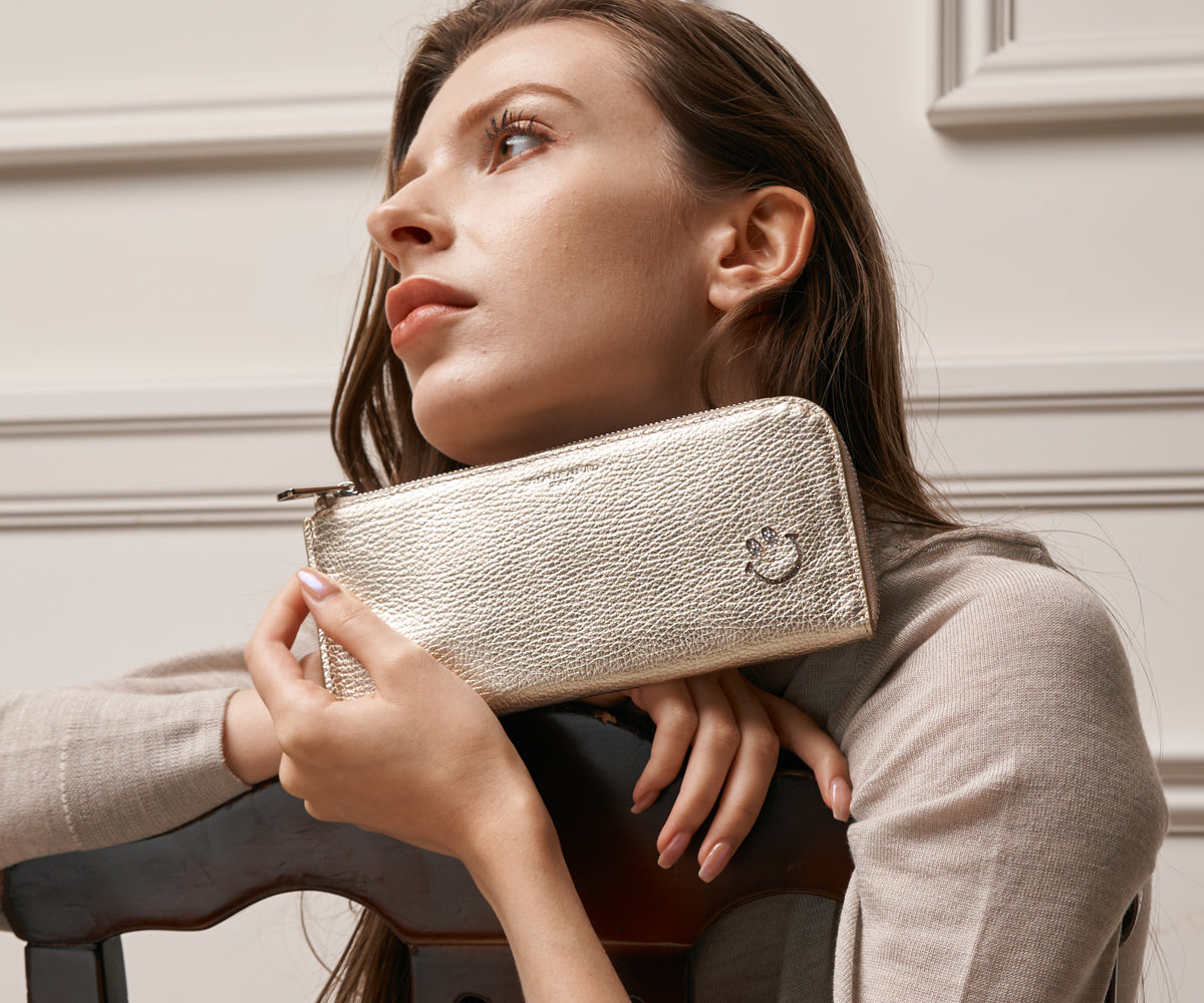 サロンドアルファード L字ファスナー 長財布 1820-s