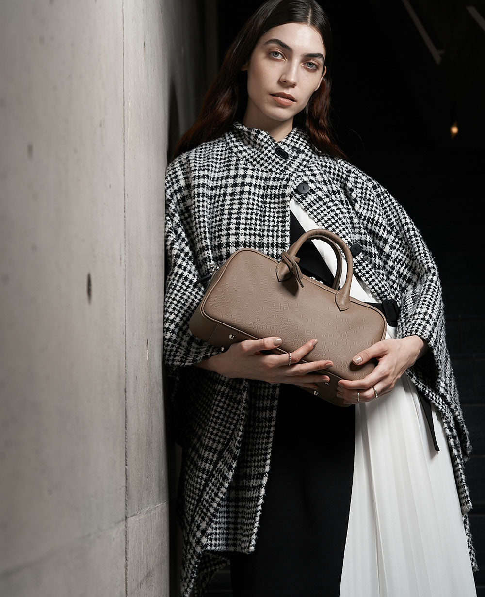 VAWS premium限定 ロゴトート＆ポシェット⑥ GAIEN イーストウエスト 2WAYボストン グレインドカーフスキン