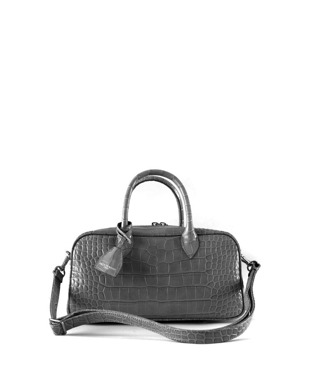 GAIENイーストウェスト2WAYボストン クロコ型押しレザーVer. 1828-ic
