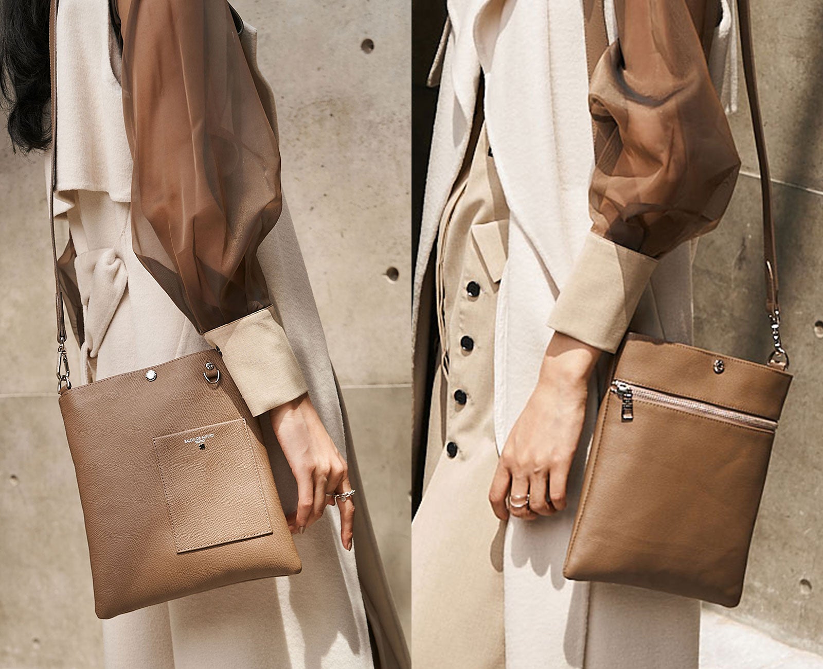 どちらを表にしても美しい、ダブルA面仕様。TPOにあわせて楽しんで