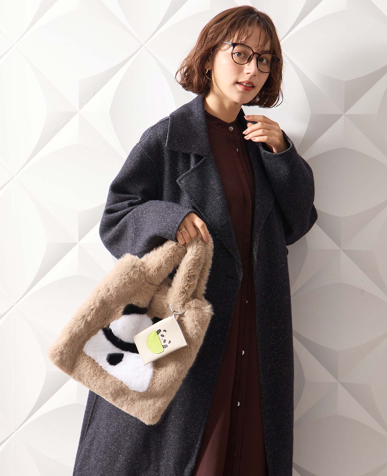 モデル着用カラー：ミルクティ
（※チャームは別売）